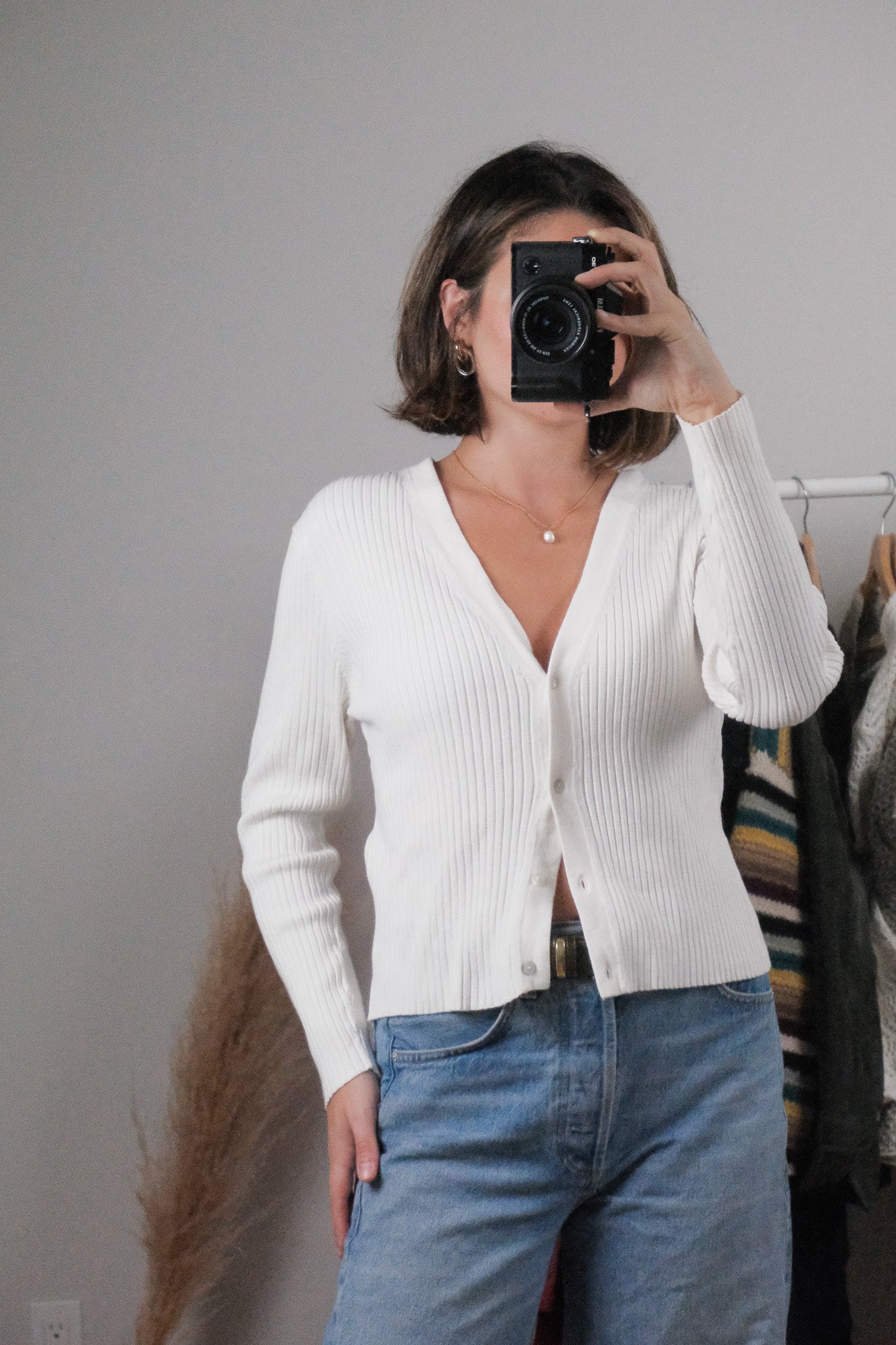 Vintage x Ribbed Cardigan (M/L)