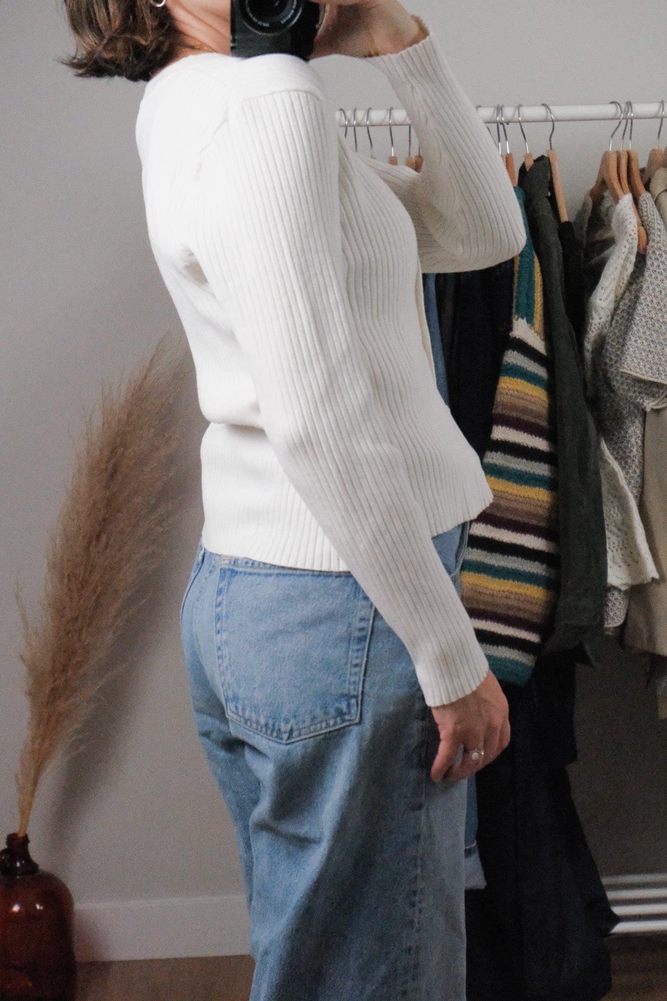 Vintage x Ribbed Cardigan (M/L)