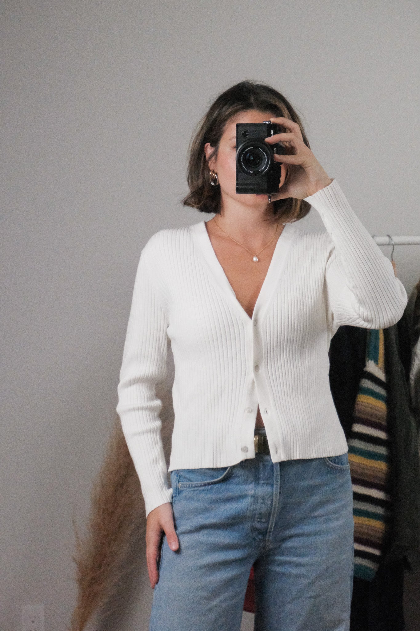 Vintage x Ribbed Cardigan (M/L)