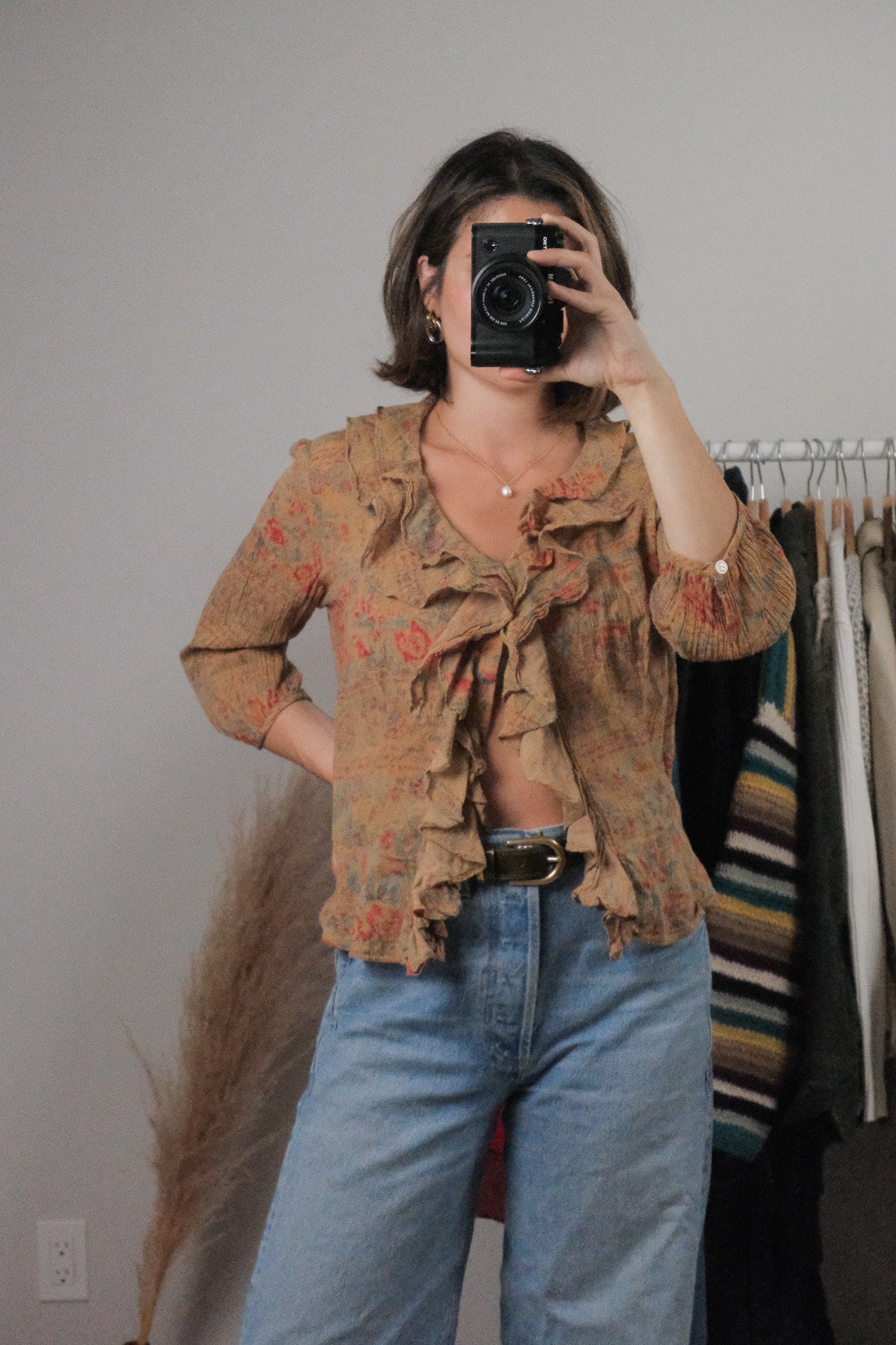 Vintage x Ralph Lauren x Cotton Patterned Blouse (M)