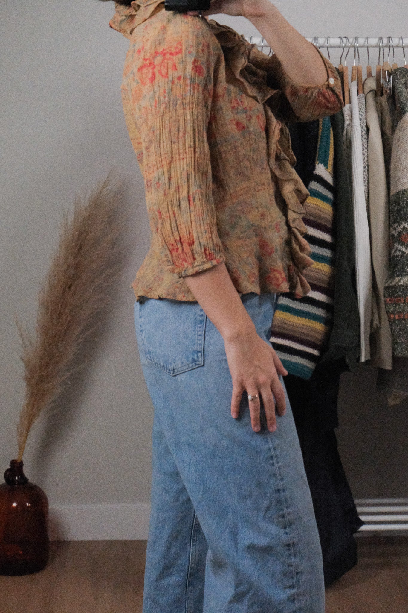 Vintage x Ralph Lauren x Cotton Patterned Blouse (M)
