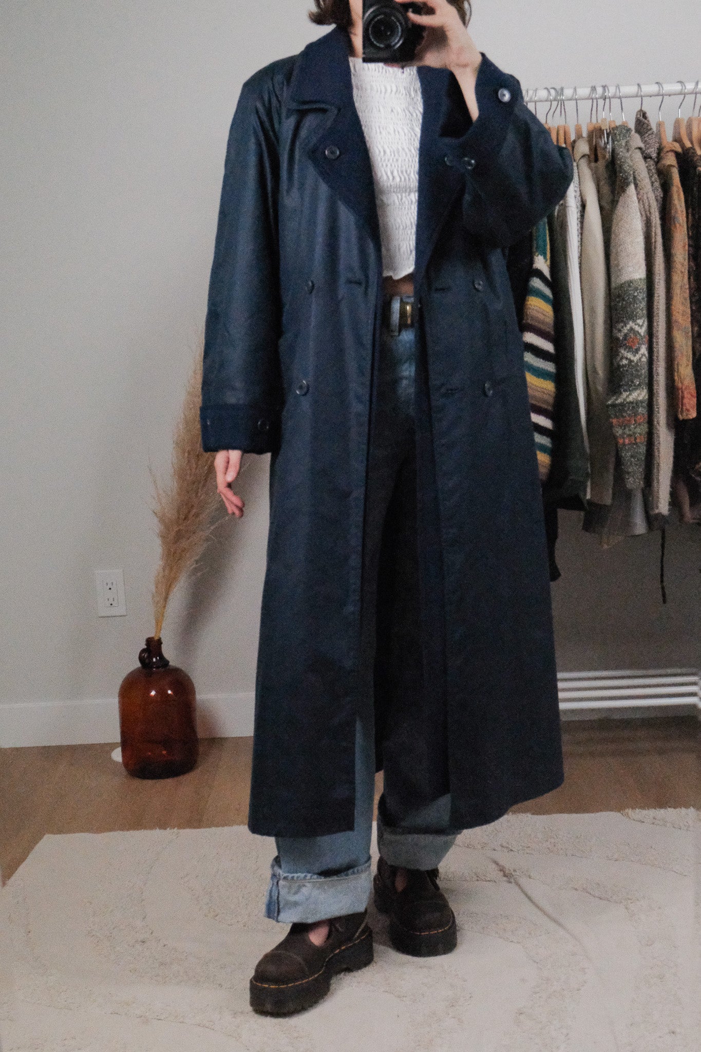 Made in Poland x Vintage x Heavy Wool Lined Trench Coat (4-8)