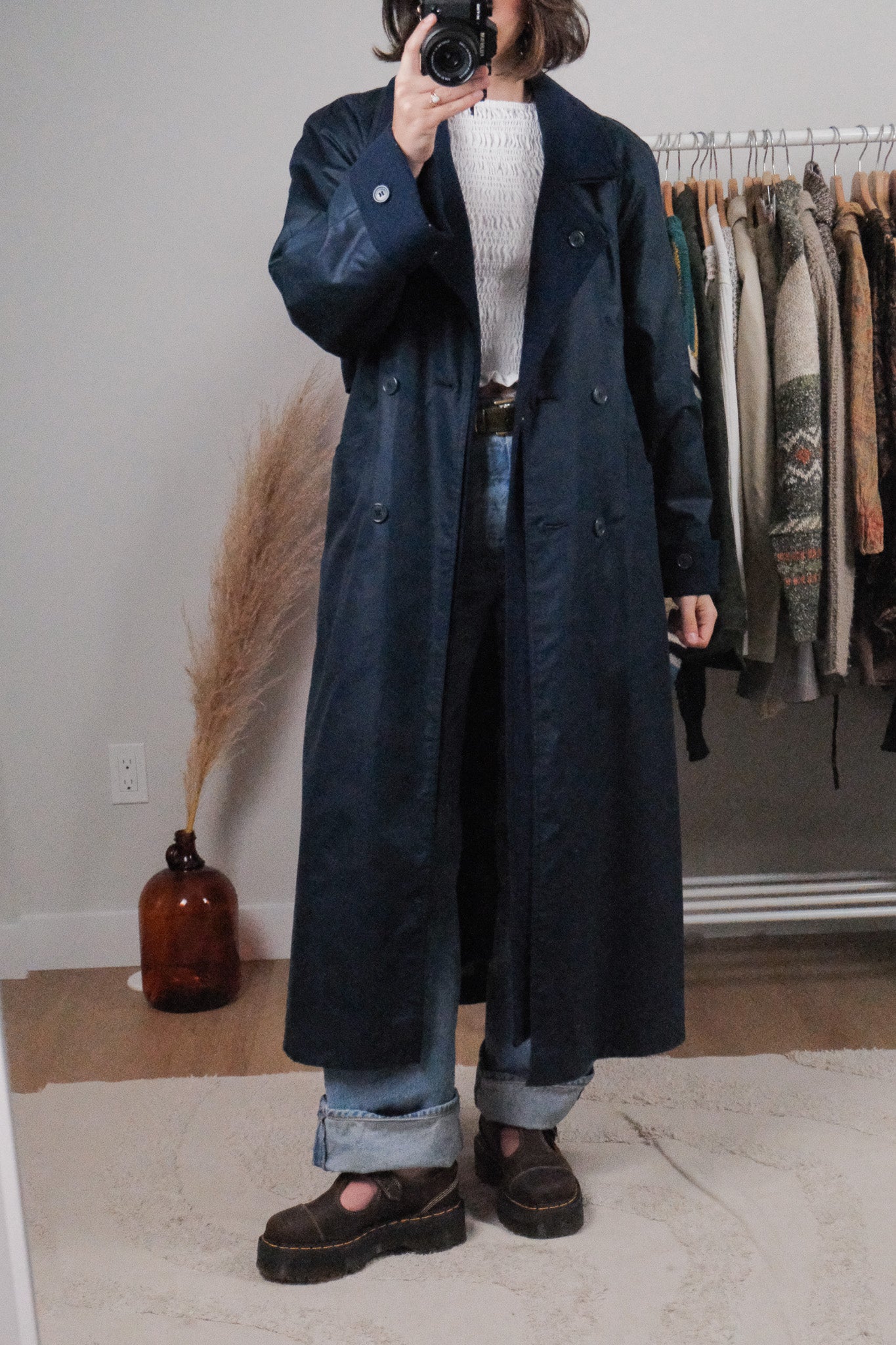 Made in Poland x Vintage x Heavy Wool Lined Trench Coat (4-8)