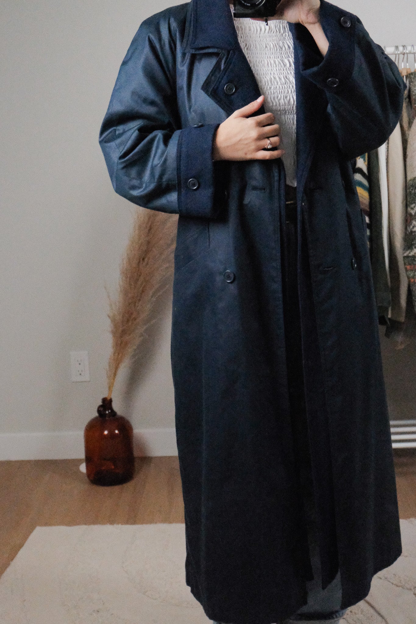 Made in Poland x Vintage x Heavy Wool Lined Trench Coat (4-8)