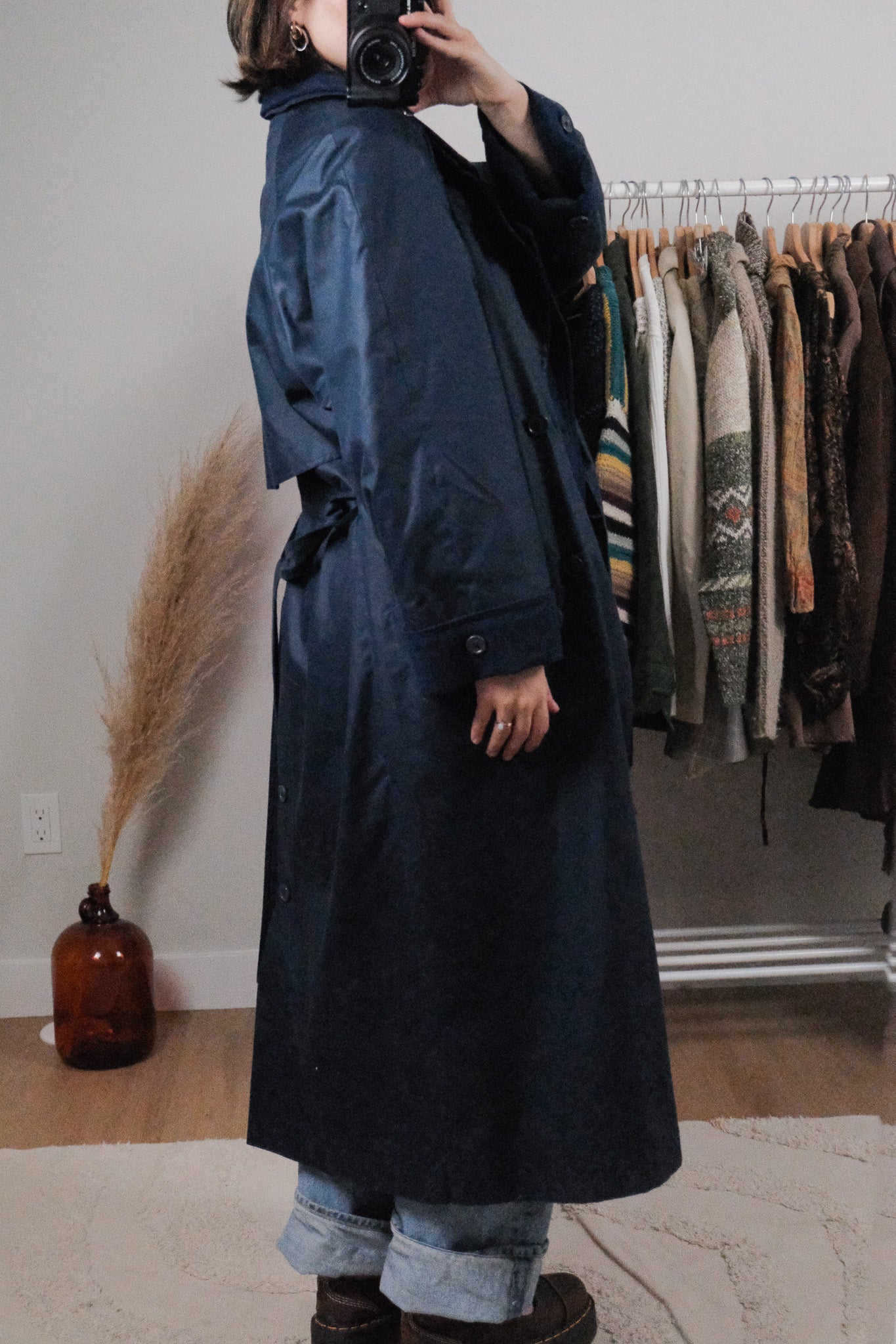 Made in Poland x Vintage x Heavy Wool Lined Trench Coat (4-8)