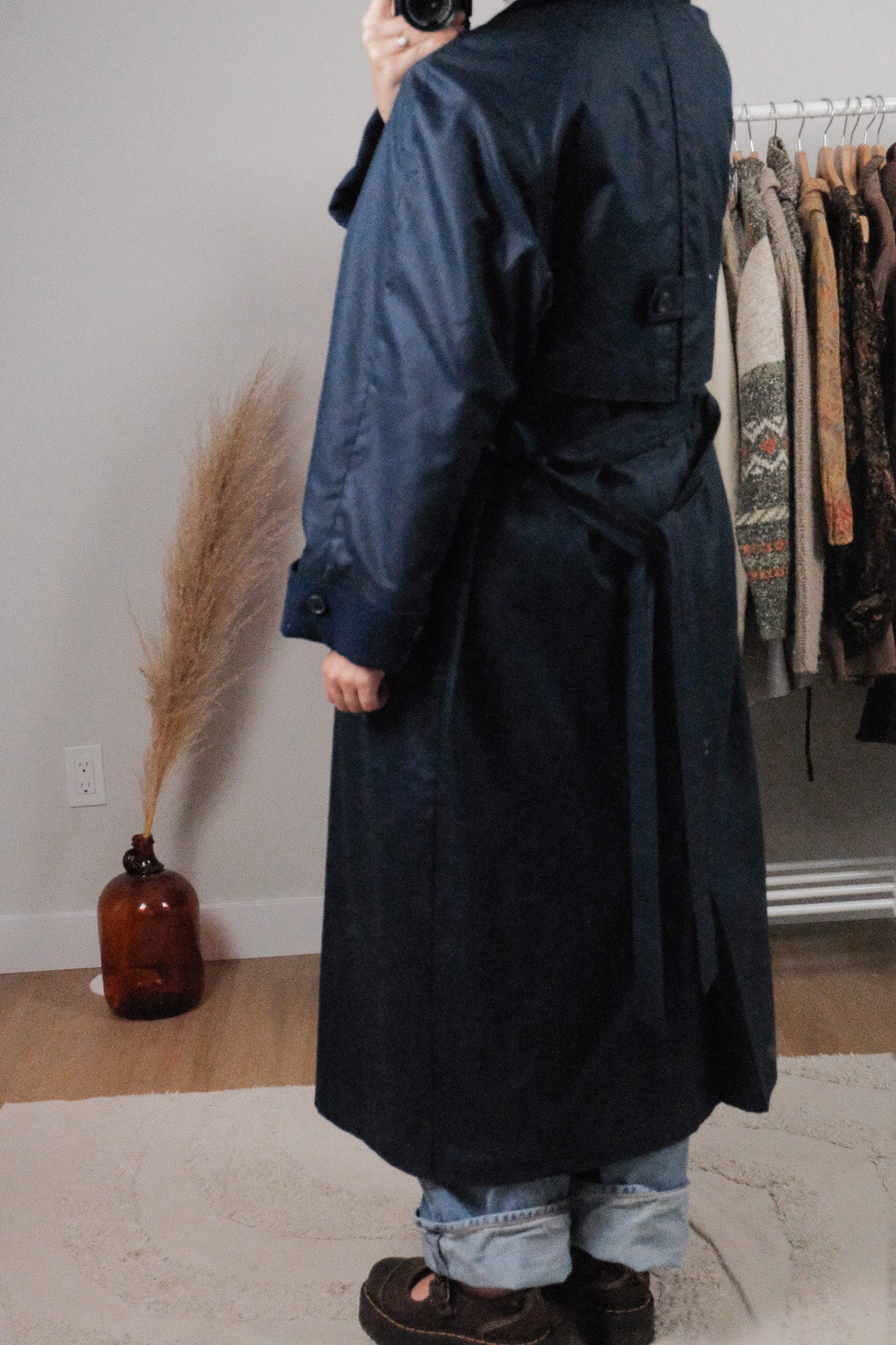 Made in Poland x Vintage x Heavy Wool Lined Trench Coat (4-8)