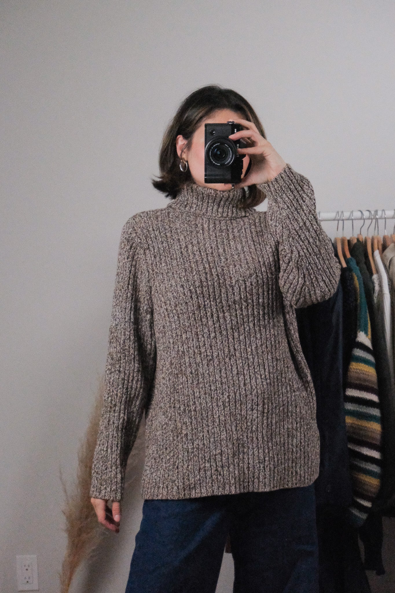 Vintage x Cotton Heathered Turtleneck (L)
