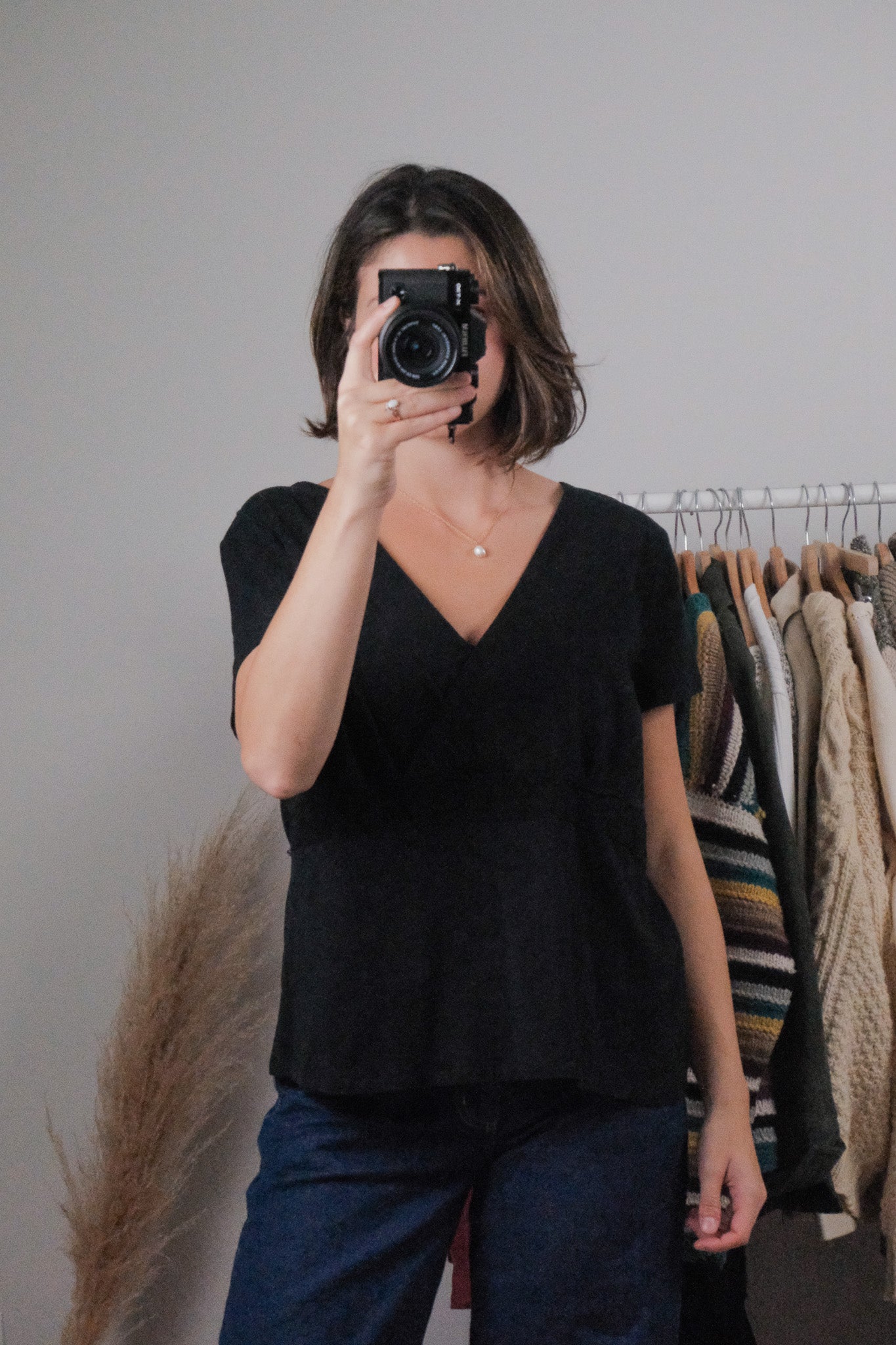 Vintage x Cross Over Lace Detail Top (XL)