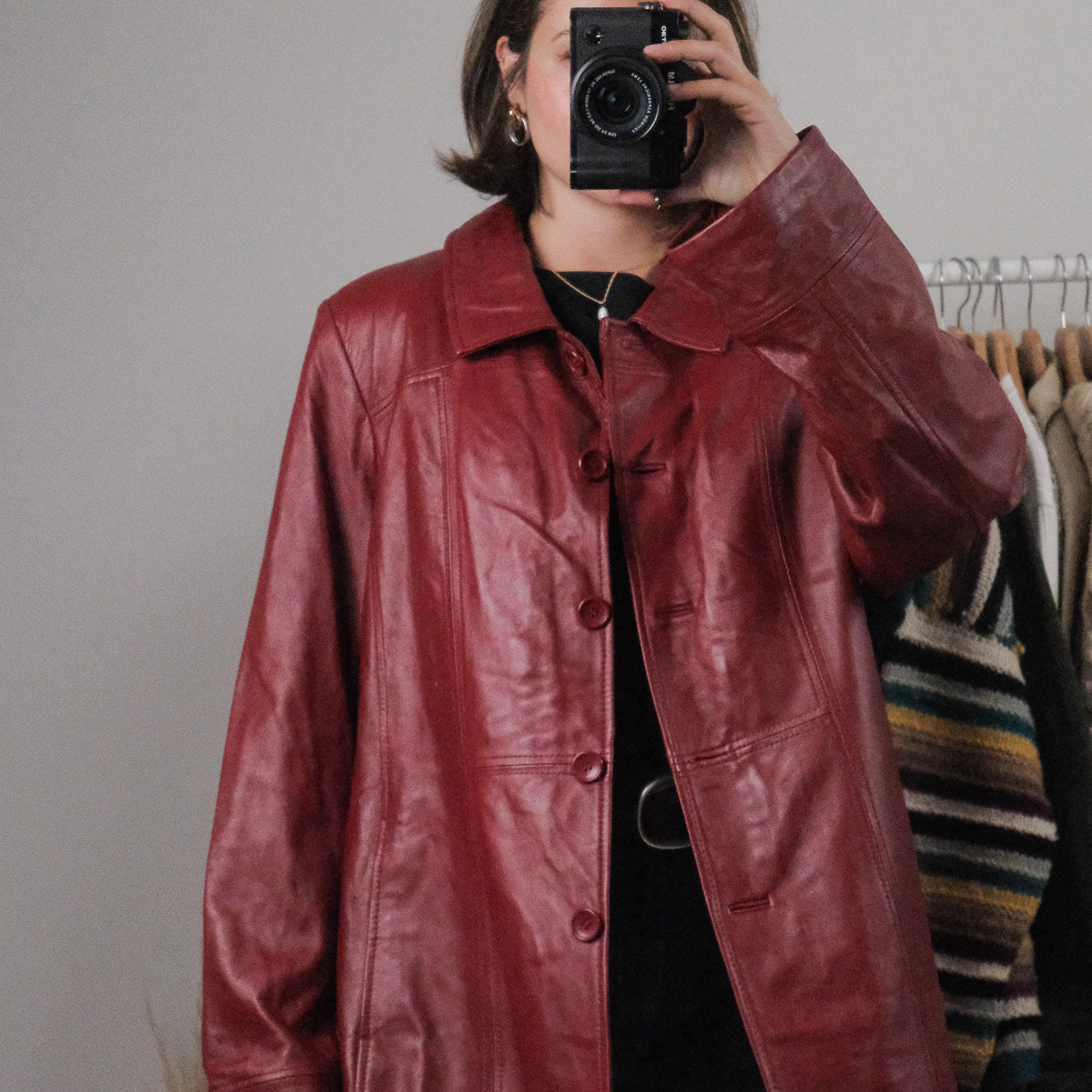 Vintage x Danier Lined Leather Jacket (L/XL)