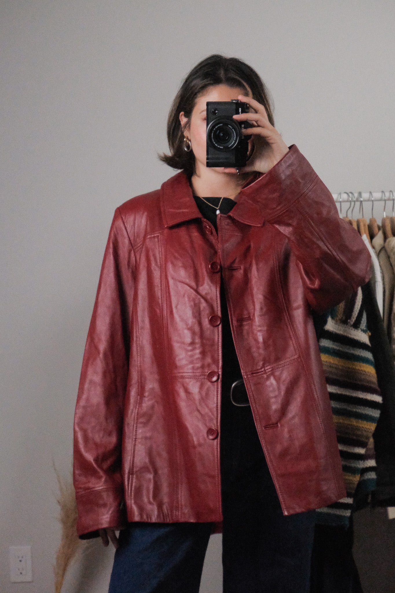 Vintage x Danier Lined Leather Jacket (L/XL)