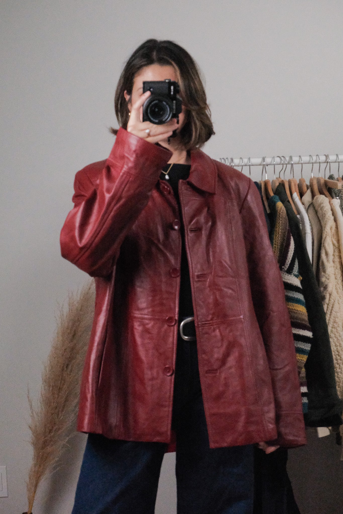 Vintage x Danier Lined Leather Jacket (L/XL)