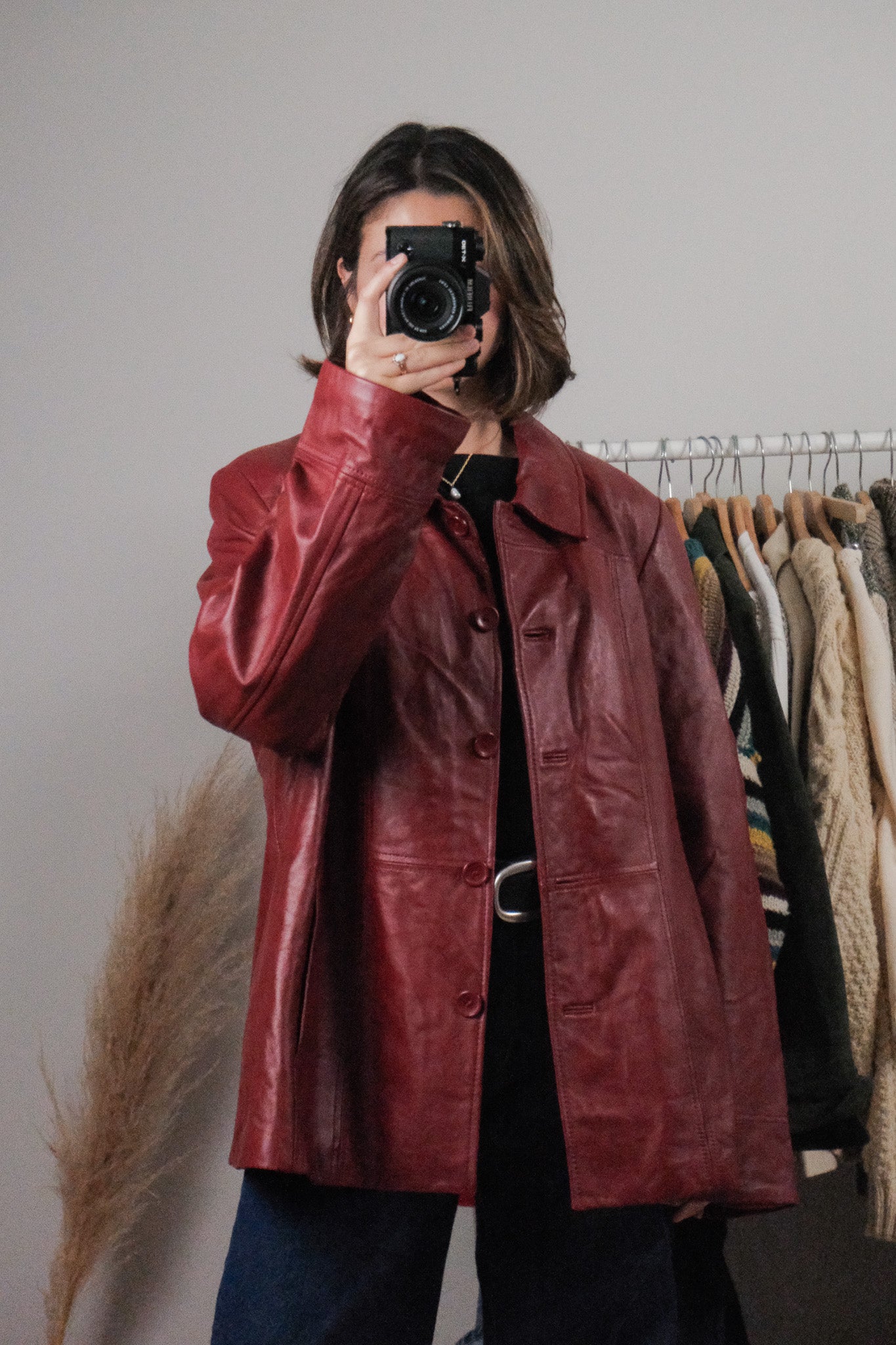 Vintage x Danier Lined Leather Jacket (L/XL)