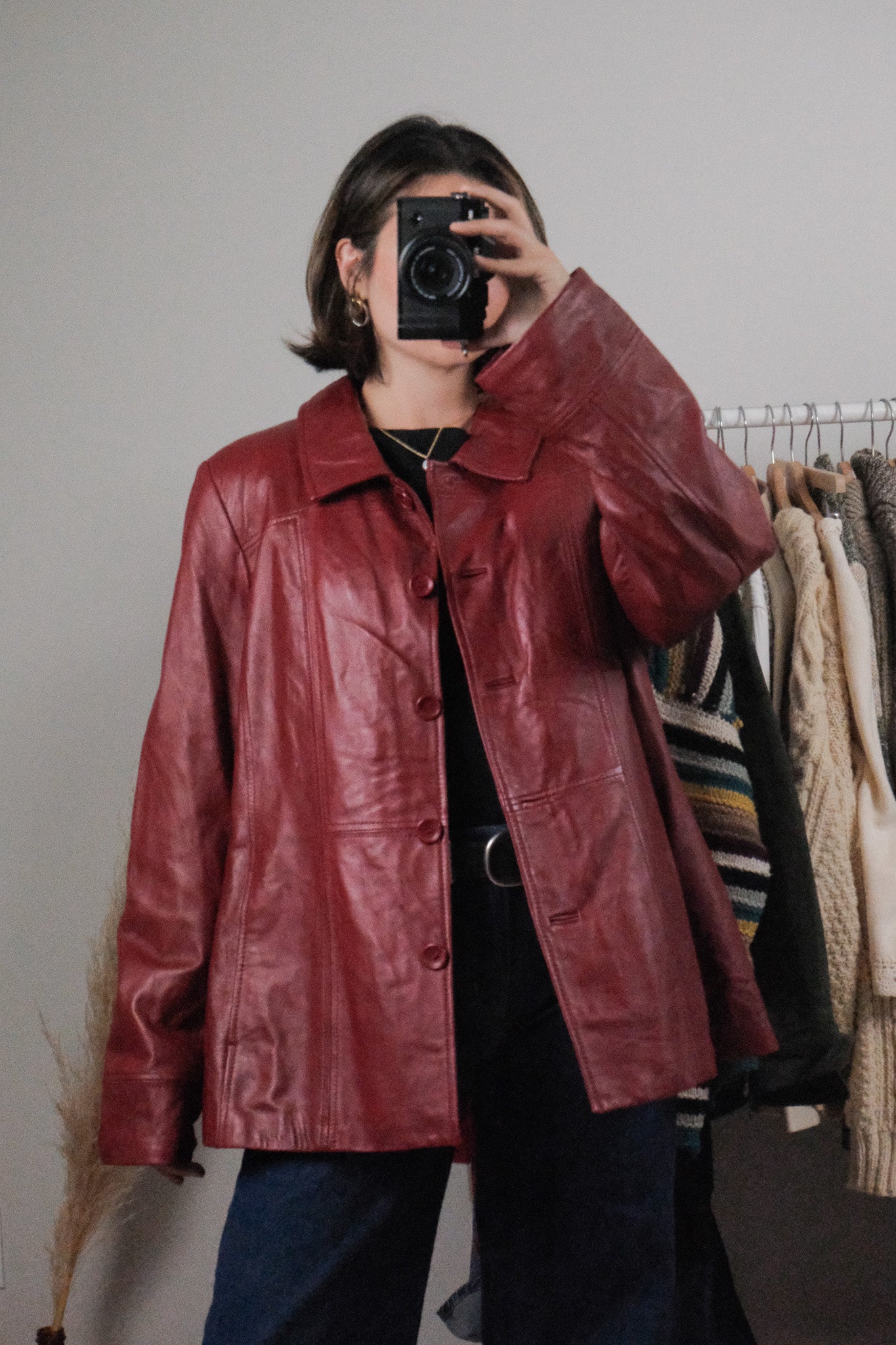 Vintage x Danier Lined Leather Jacket (L/XL)