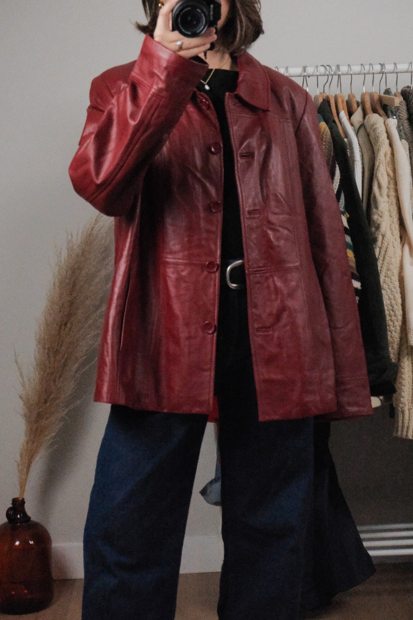 Vintage x Danier Lined Leather Jacket (L/XL)