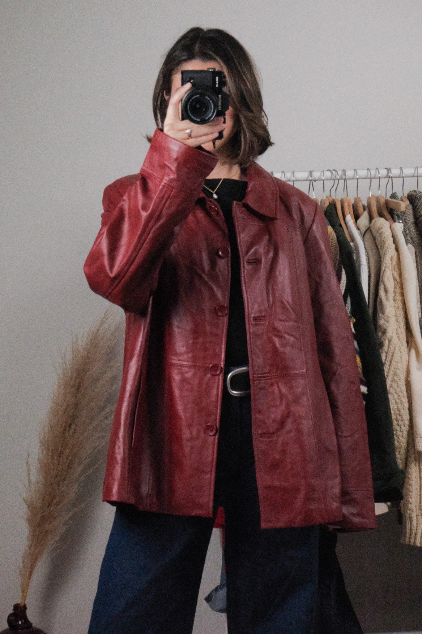 Vintage x Danier Lined Leather Jacket (L/XL)