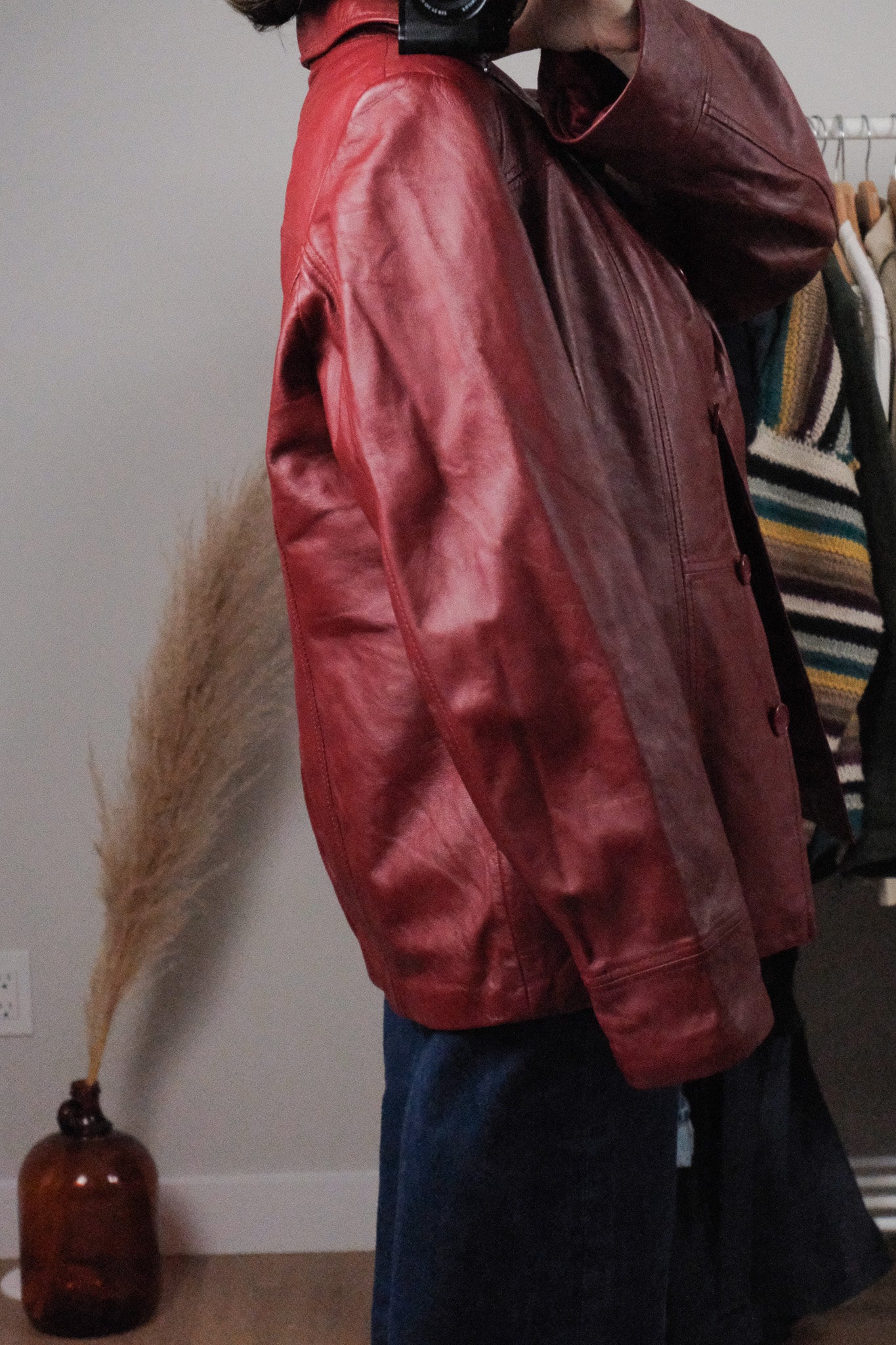 Vintage x Danier Lined Leather Jacket (L/XL)