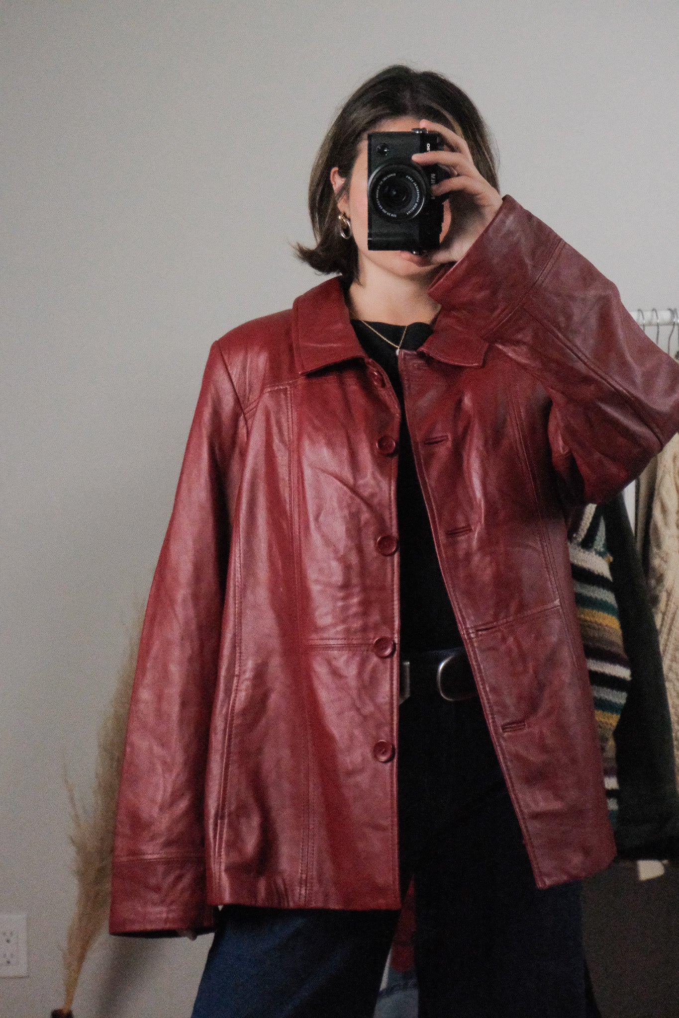 Vintage x Danier Lined Leather Jacket (L/XL)