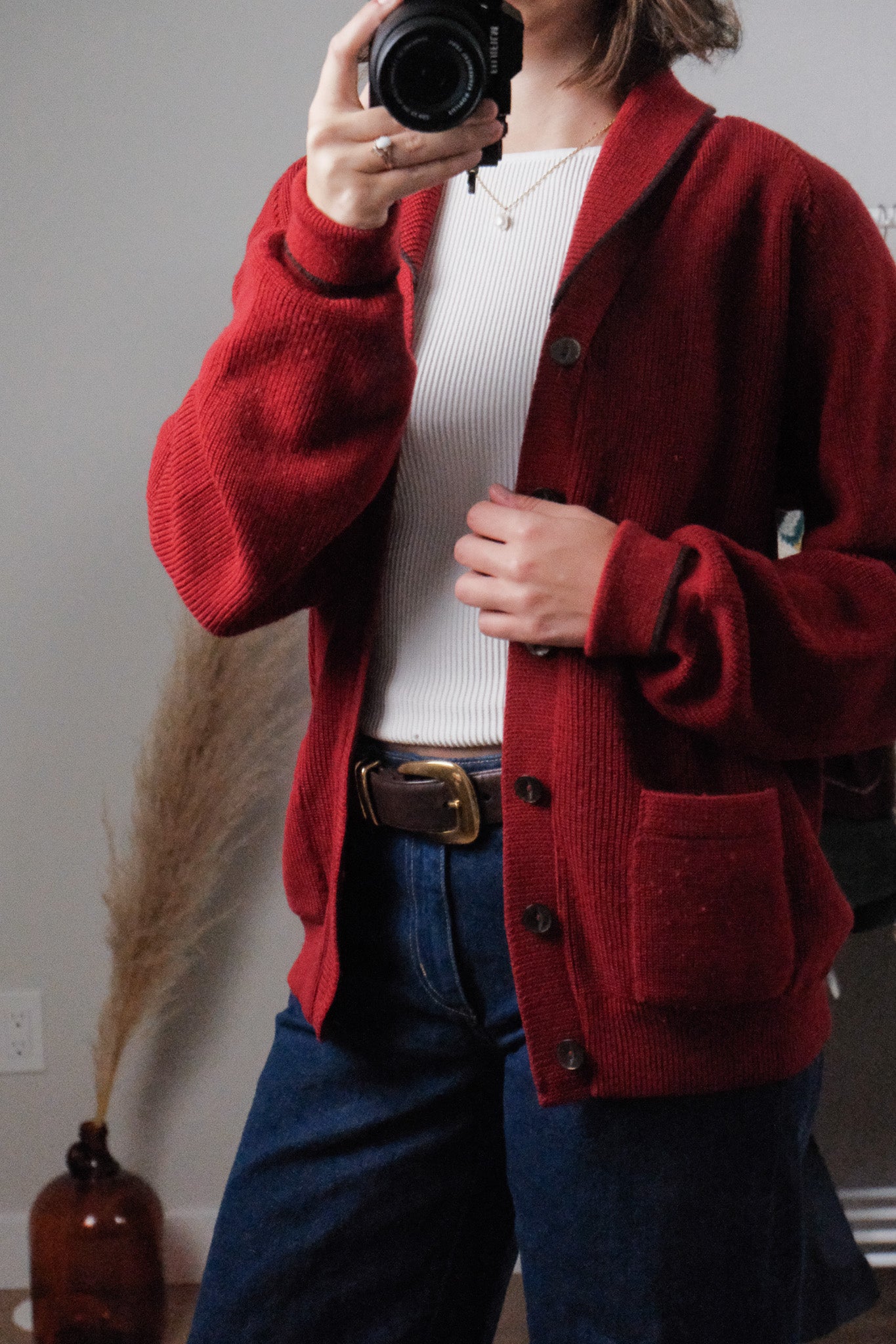 Made in Canada x Vintage x Wool Cardigan (S/M)