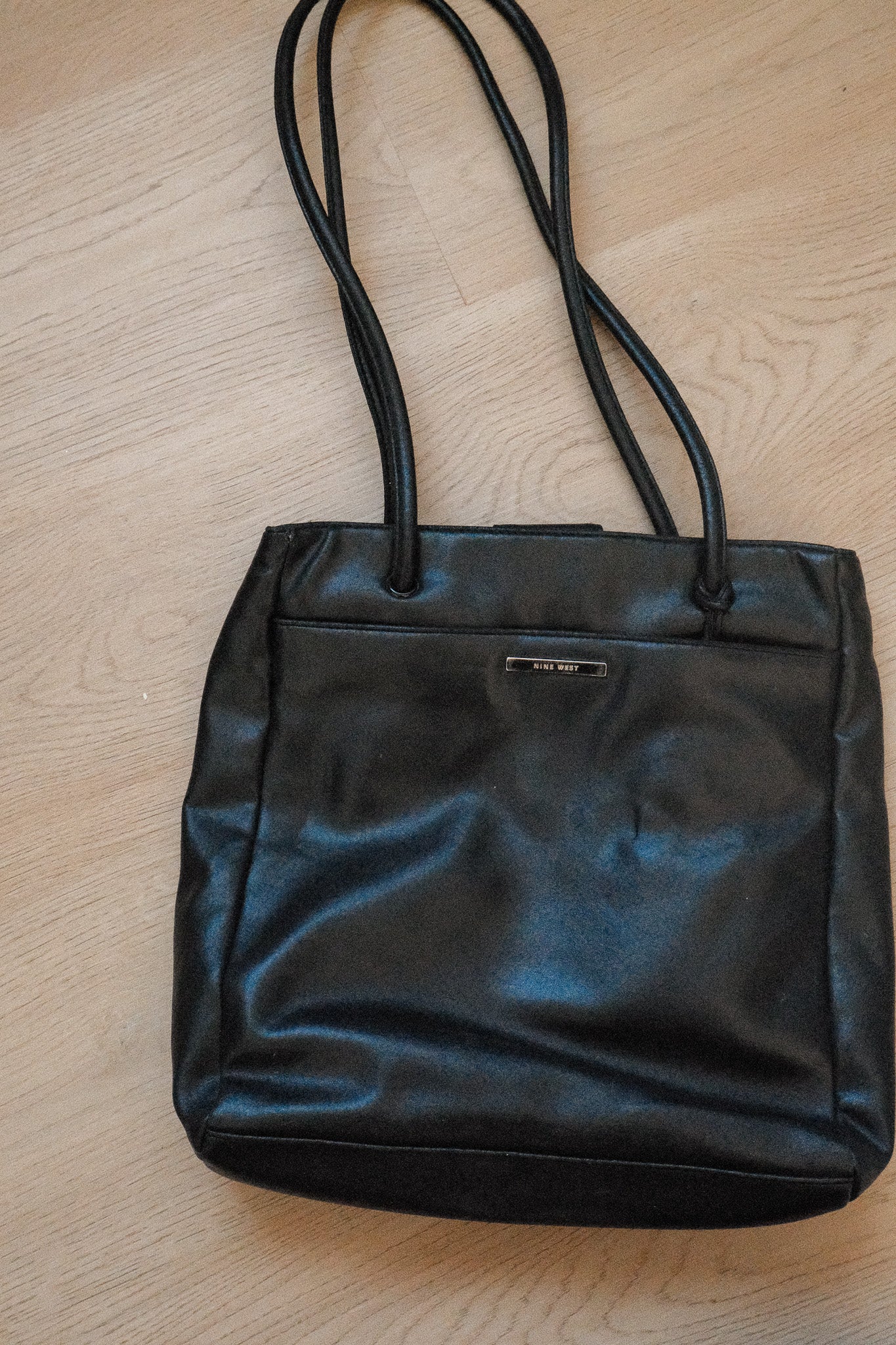Vintage x Faux Leather Shoulder Bag