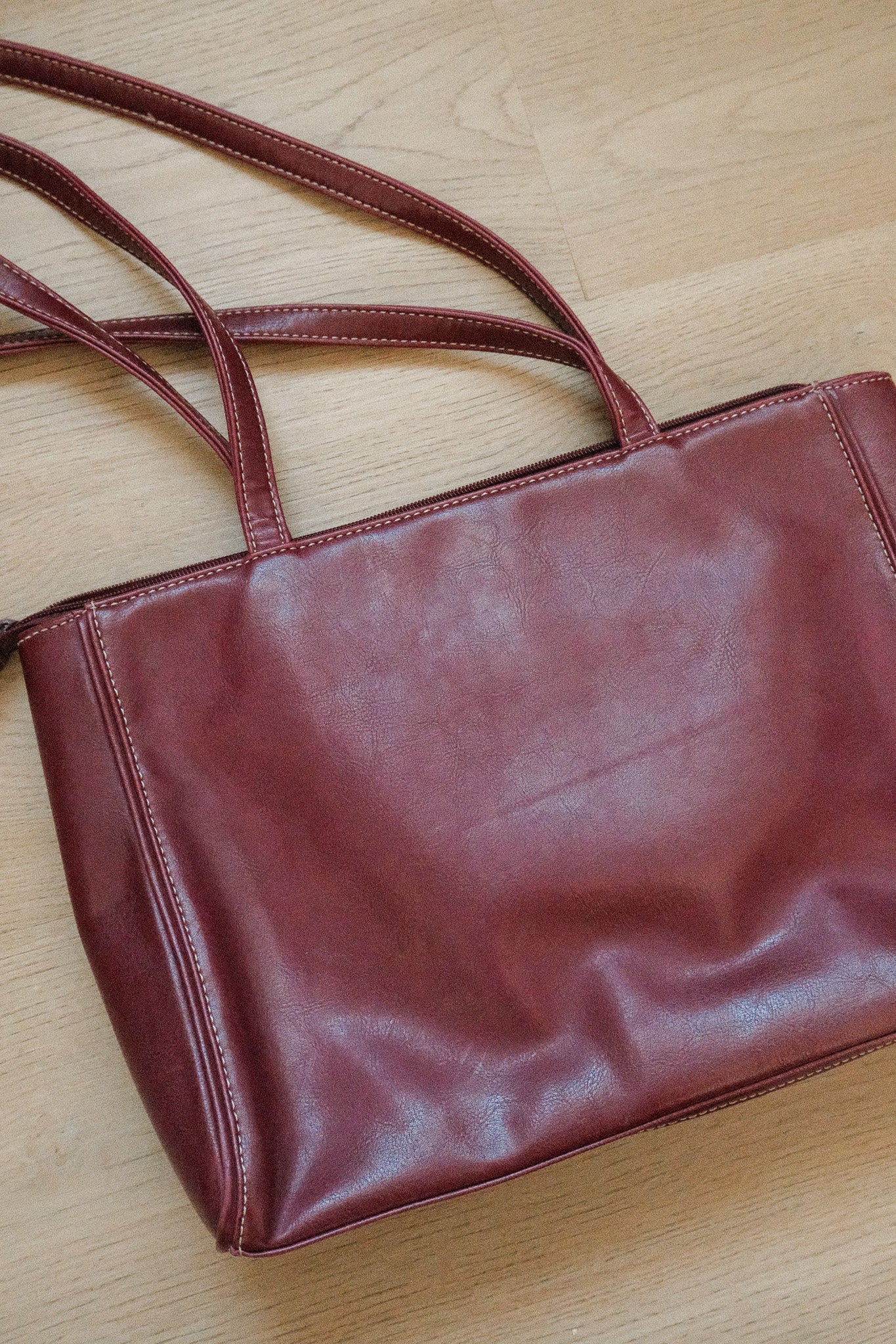 Vintage x Faux Leather Patchwork Purse