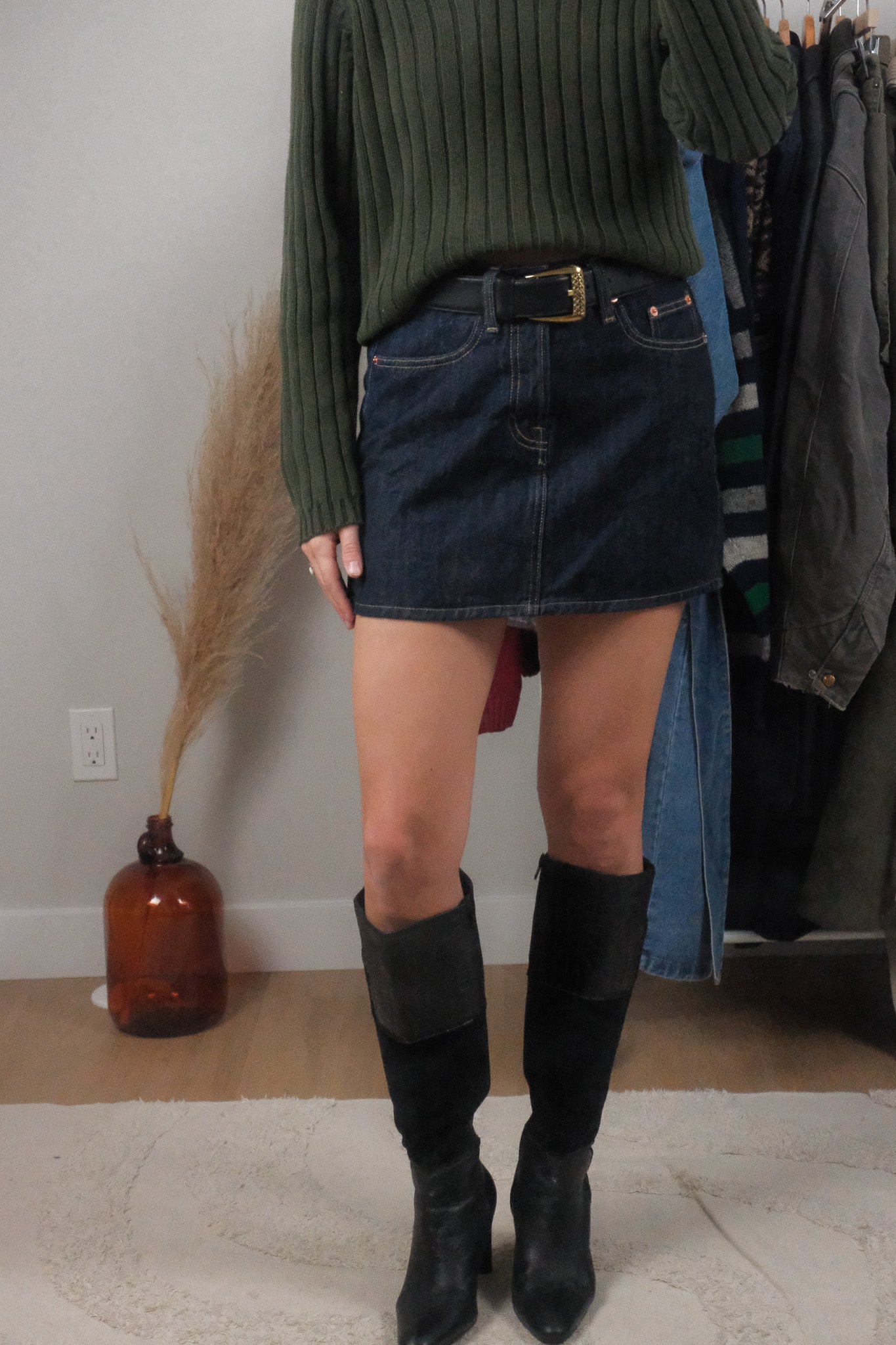 Modern x Denim Mini Skirt (2)