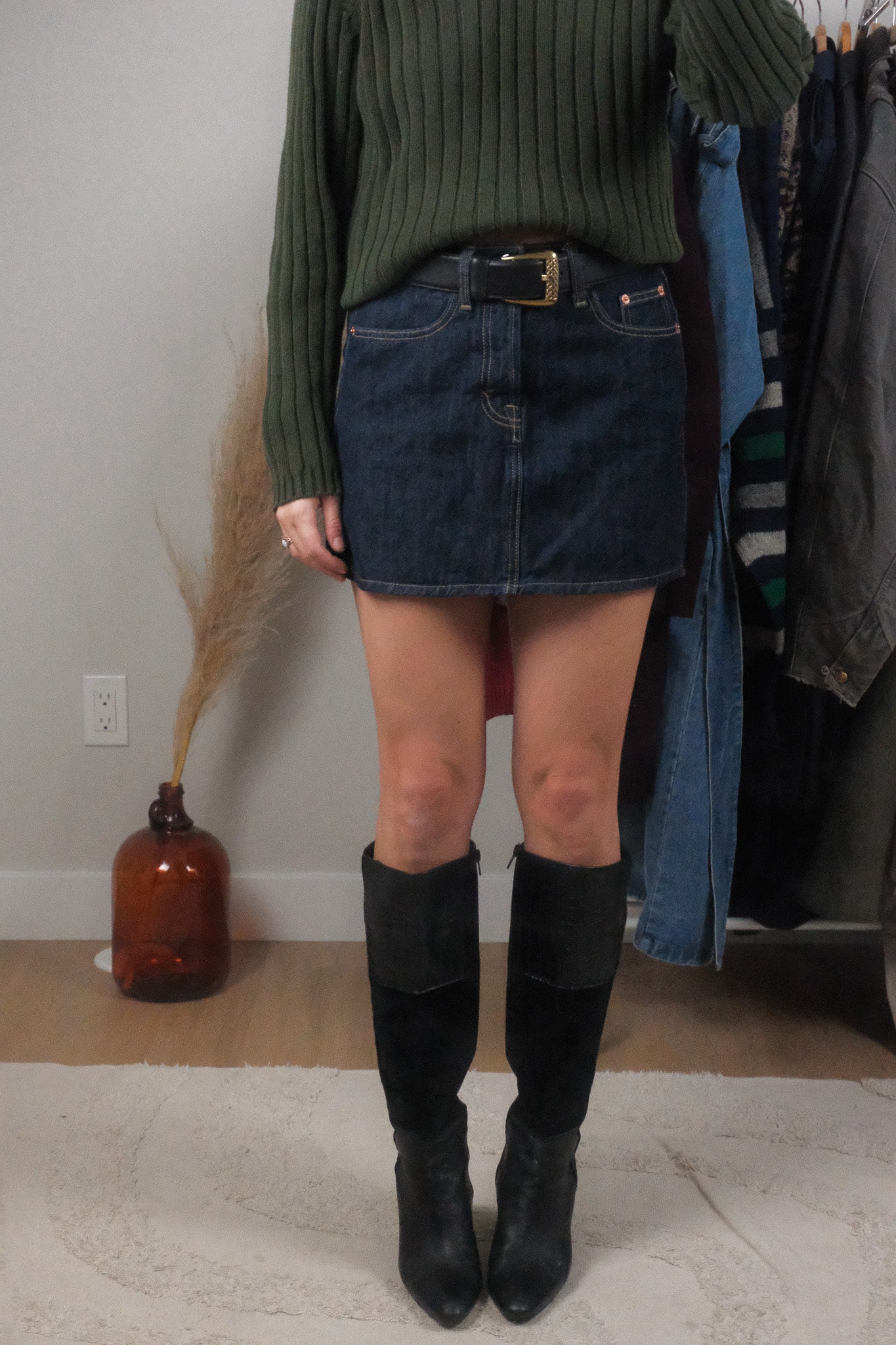 Modern x Denim Mini Skirt (2)