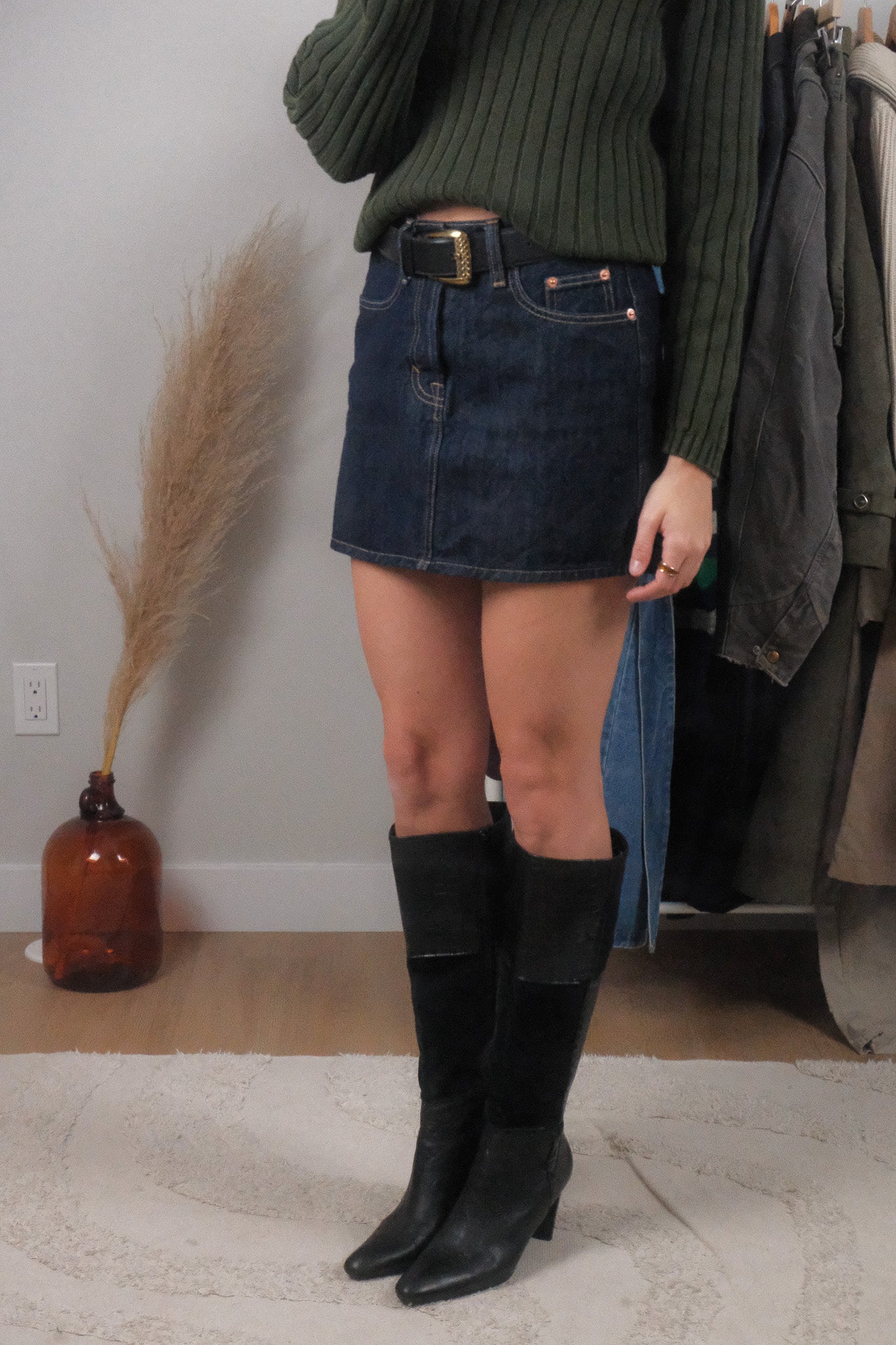 Modern x Denim Mini Skirt (2)