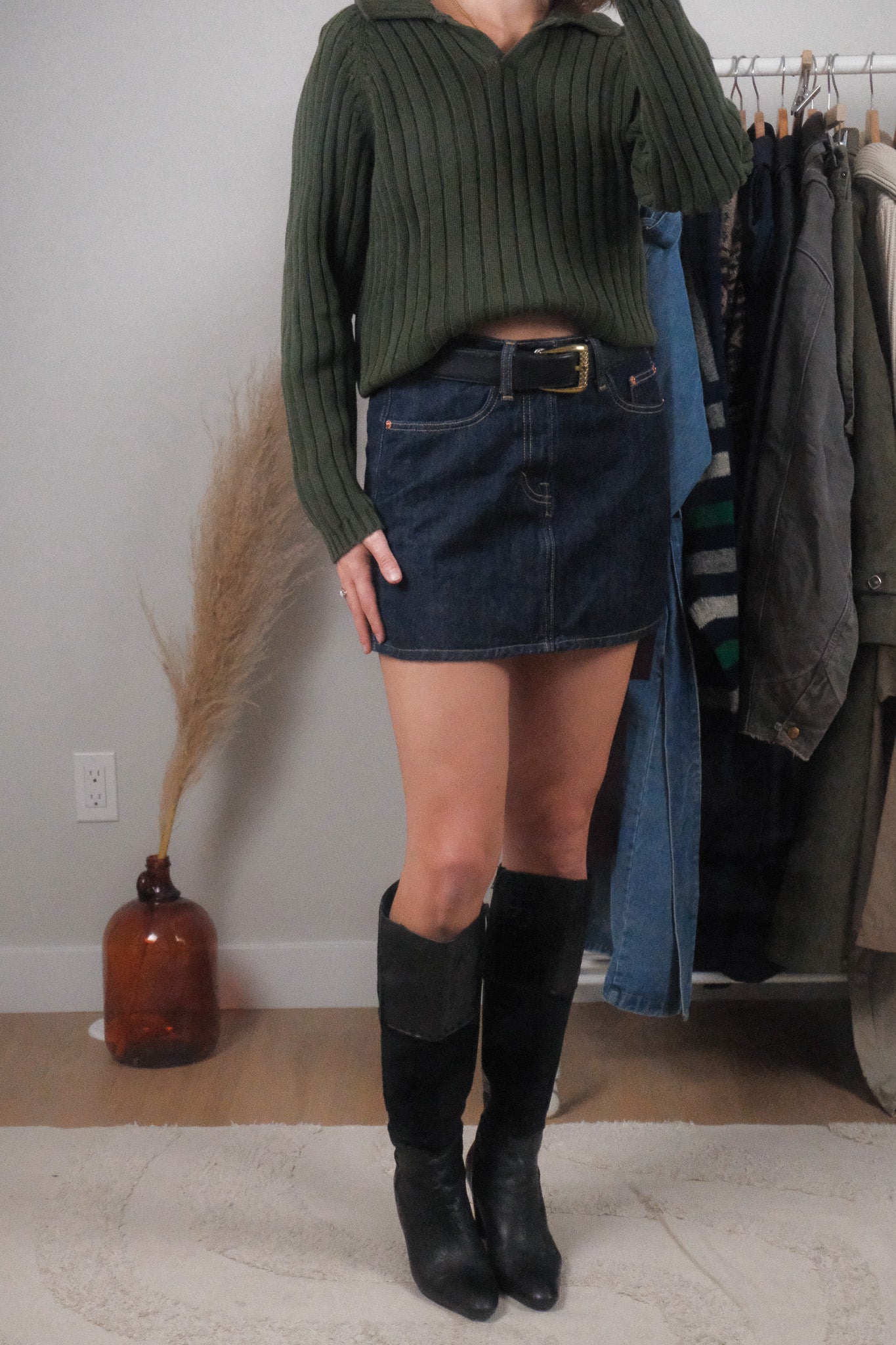 Modern x Denim Mini Skirt (2)