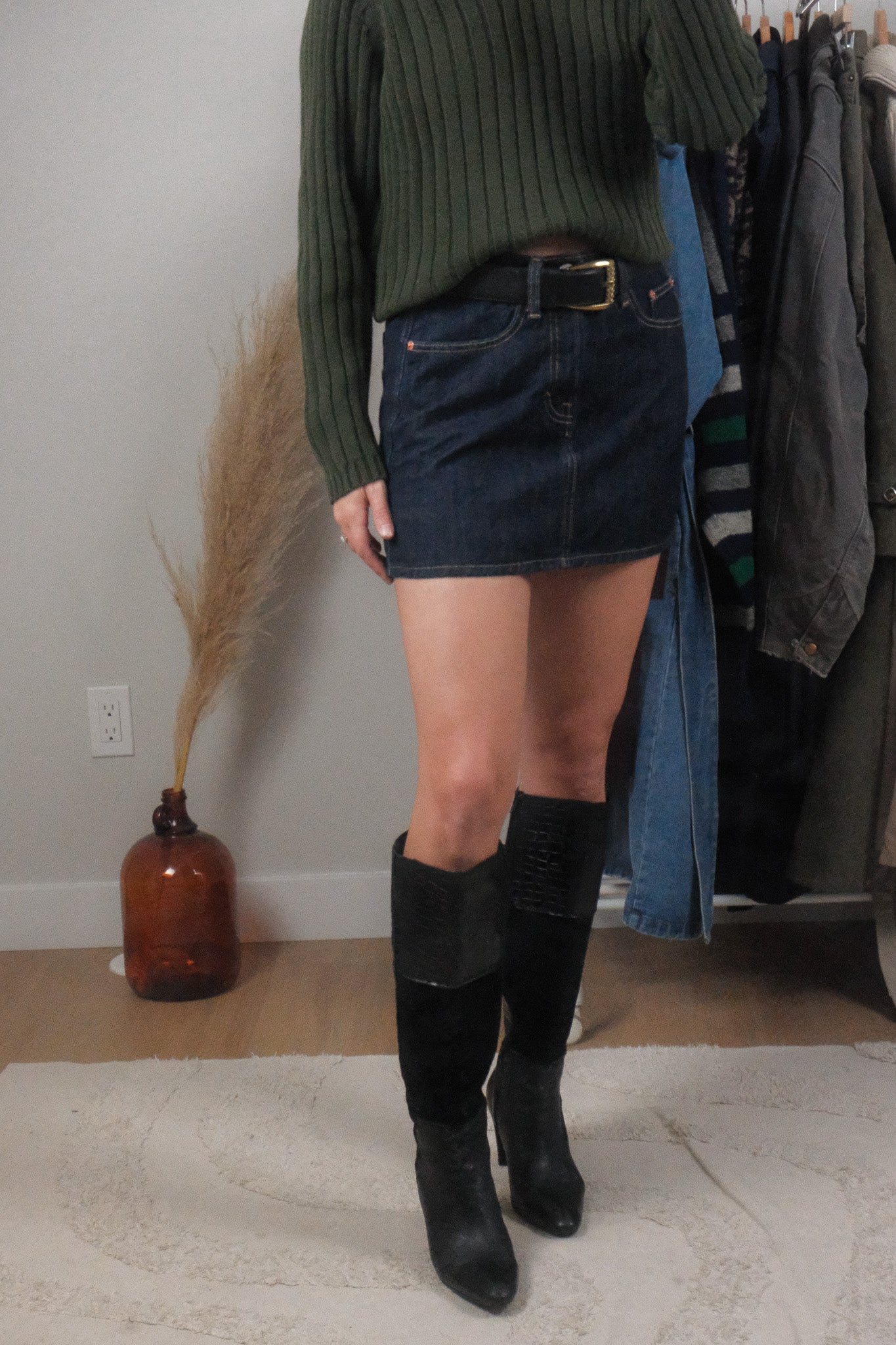 Modern x Denim Mini Skirt (2)