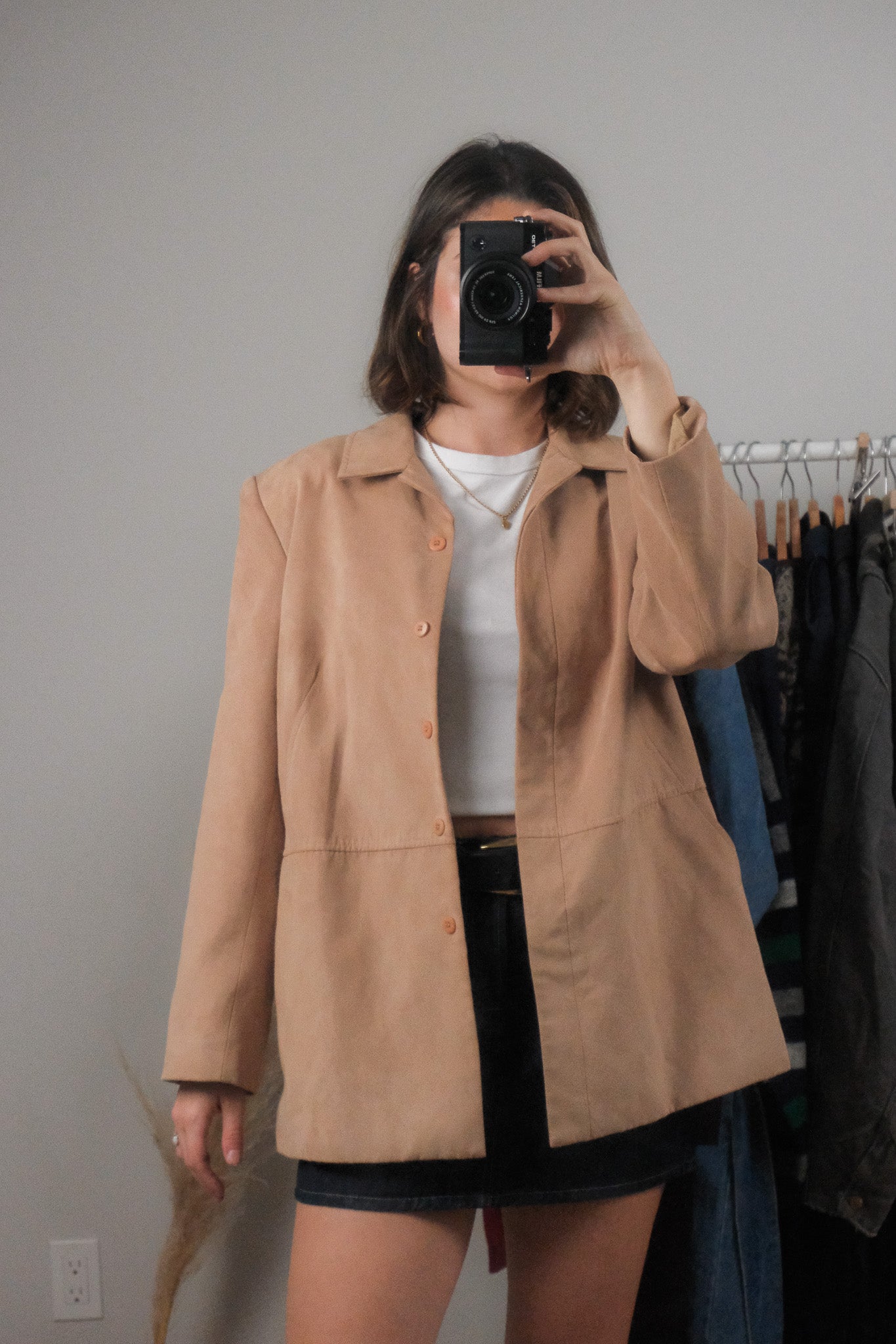 Made in Canada x Vintage x Faux Suede Jacket (6-10)