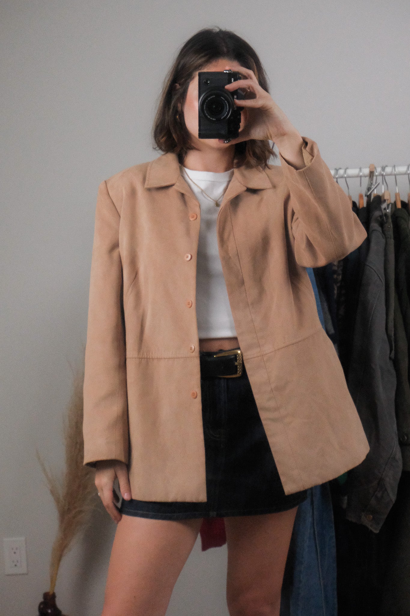 Made in Canada x Vintage x Faux Suede Jacket (6-10)