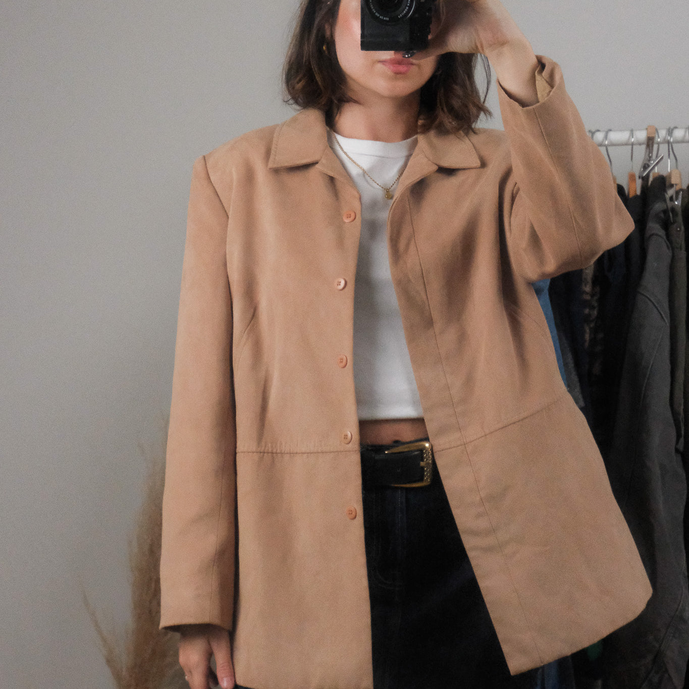 Made in Canada x Vintage x Faux Suede Jacket (6-10)