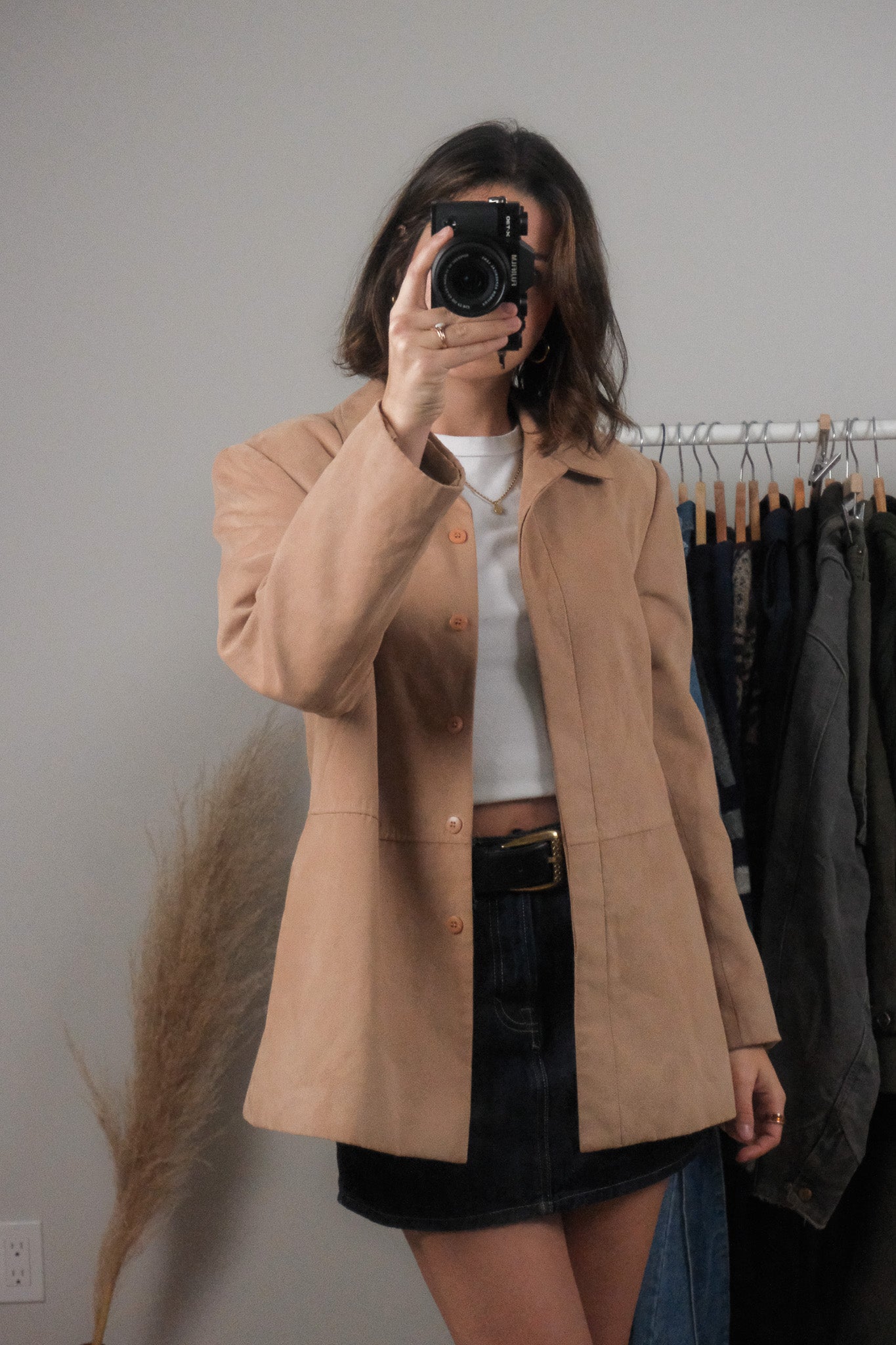 Made in Canada x Vintage x Faux Suede Jacket (6-10)