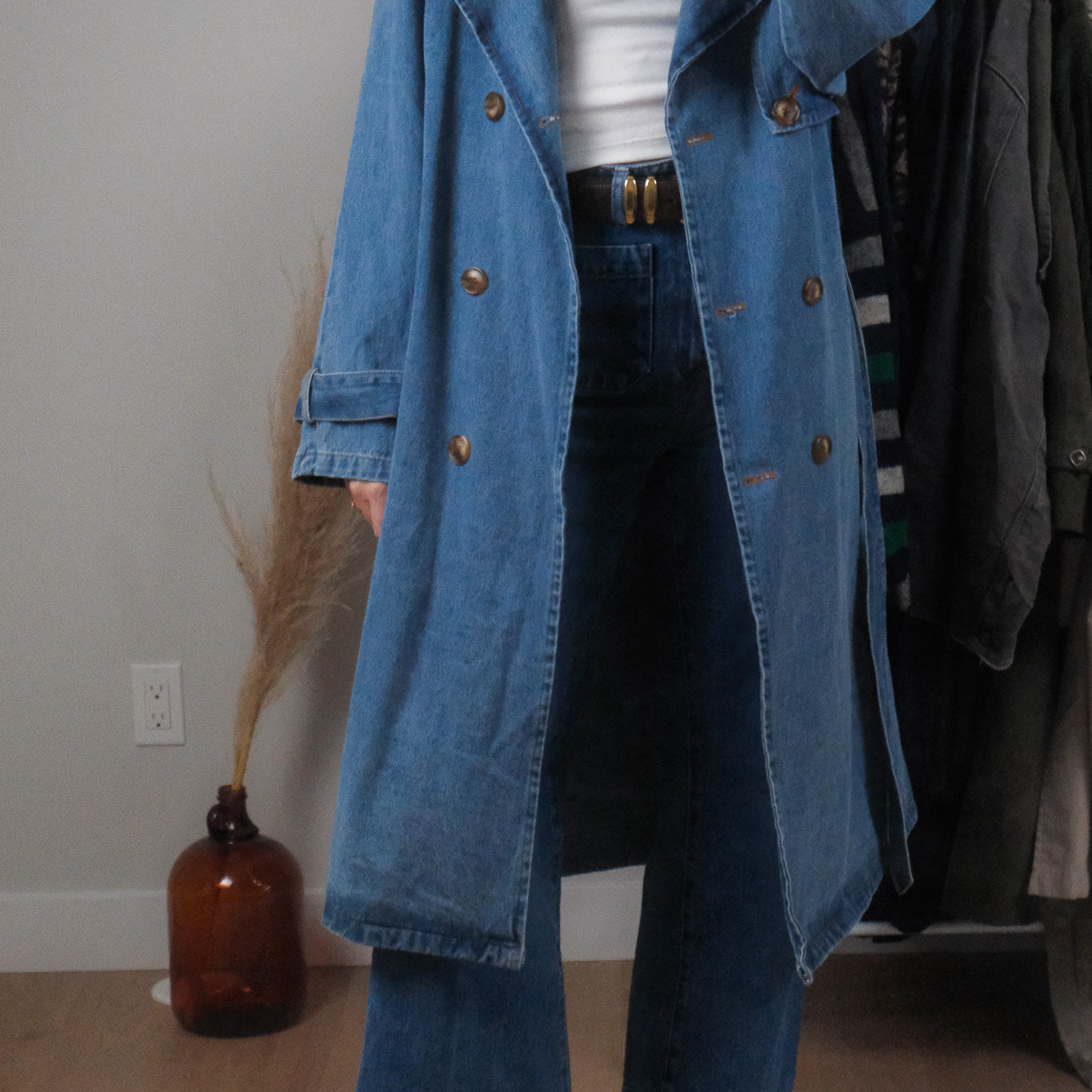 Modern x Denim Trench Coat (S/M)