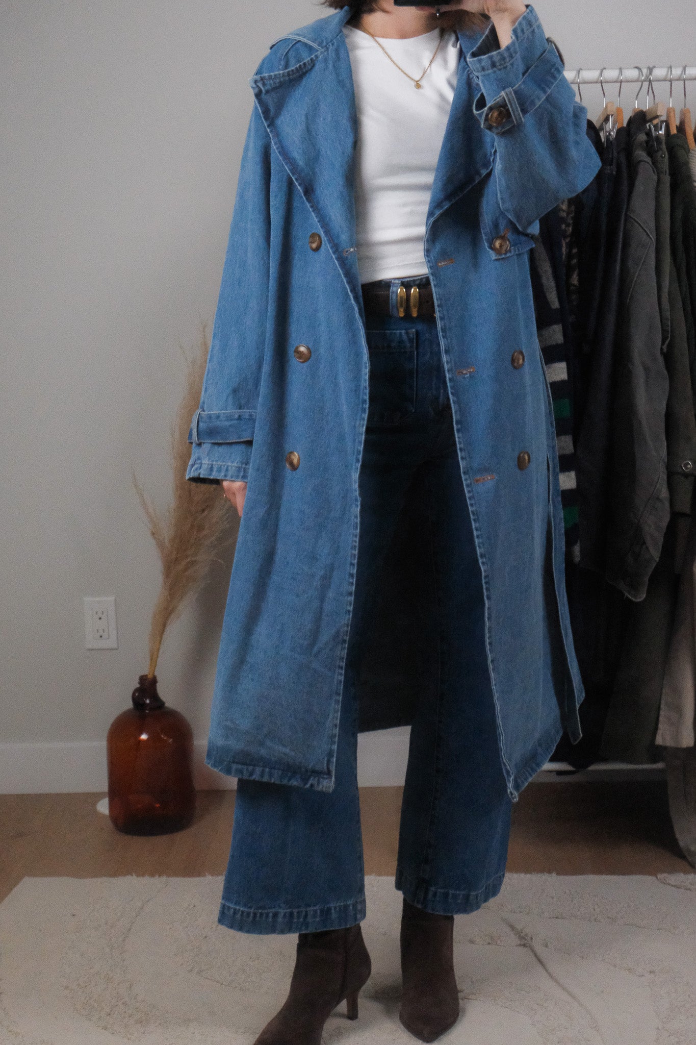 Modern x Denim Trench Coat (S/M)