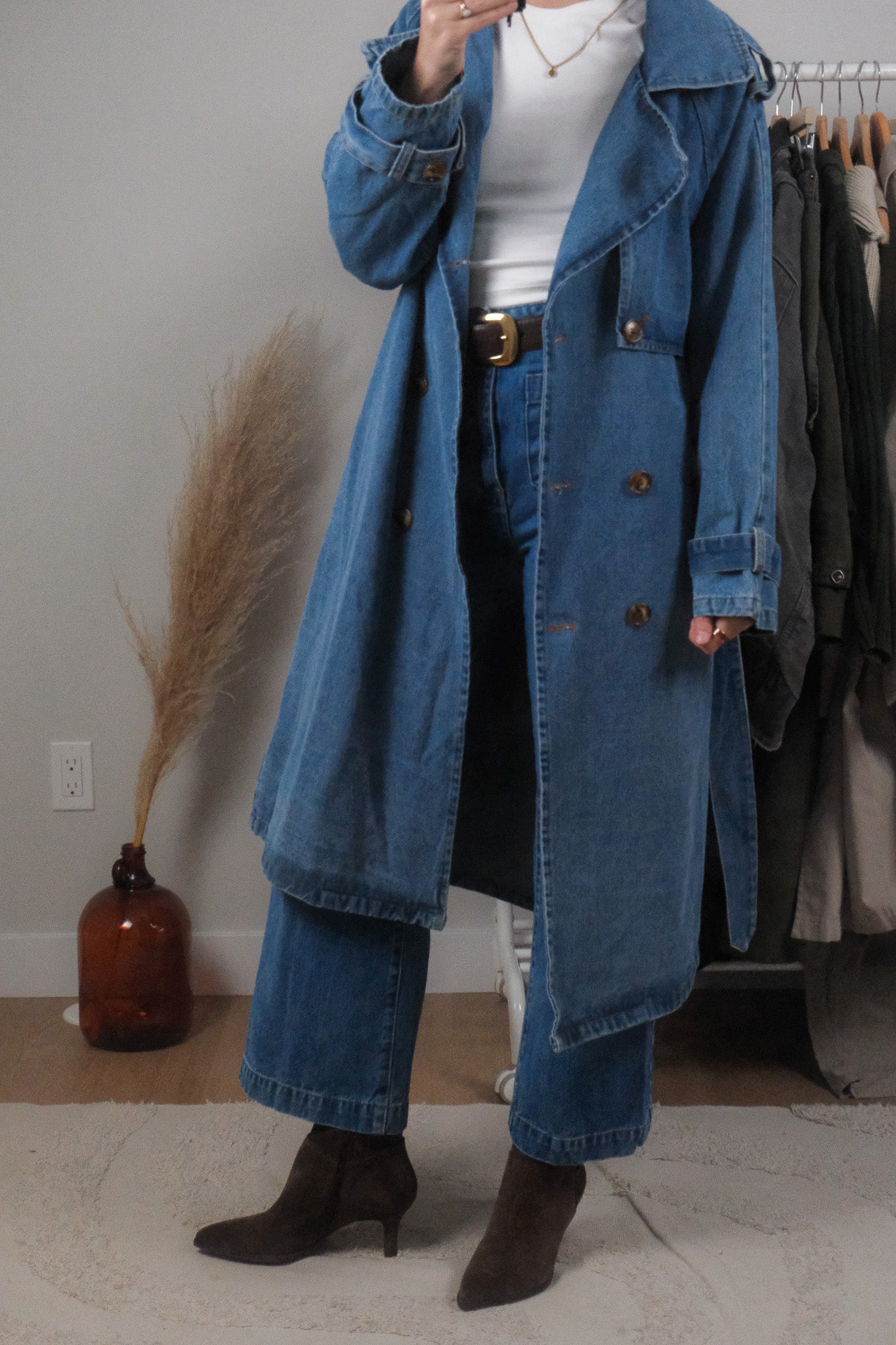 Modern x Denim Trench Coat (S/M)