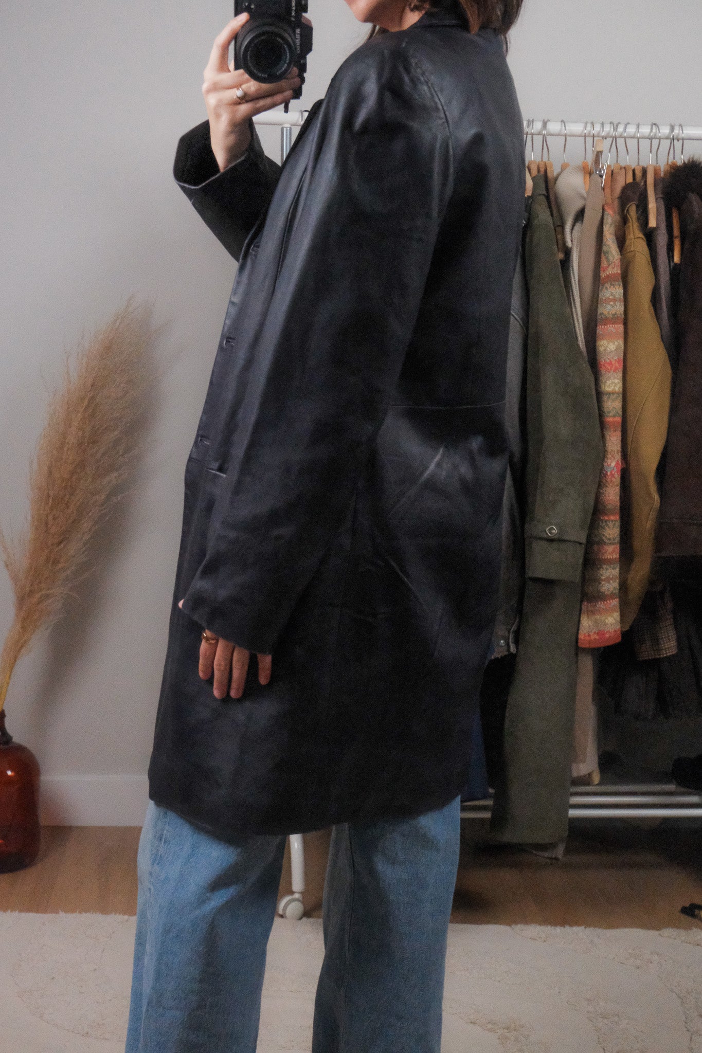 Vintage x Leather Jacket (L)