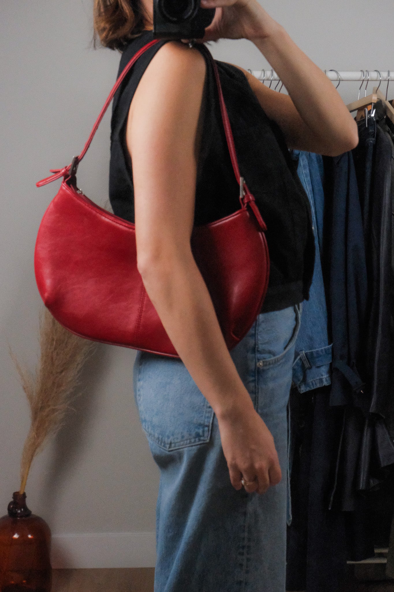 Vintage x Faux Leather Purse