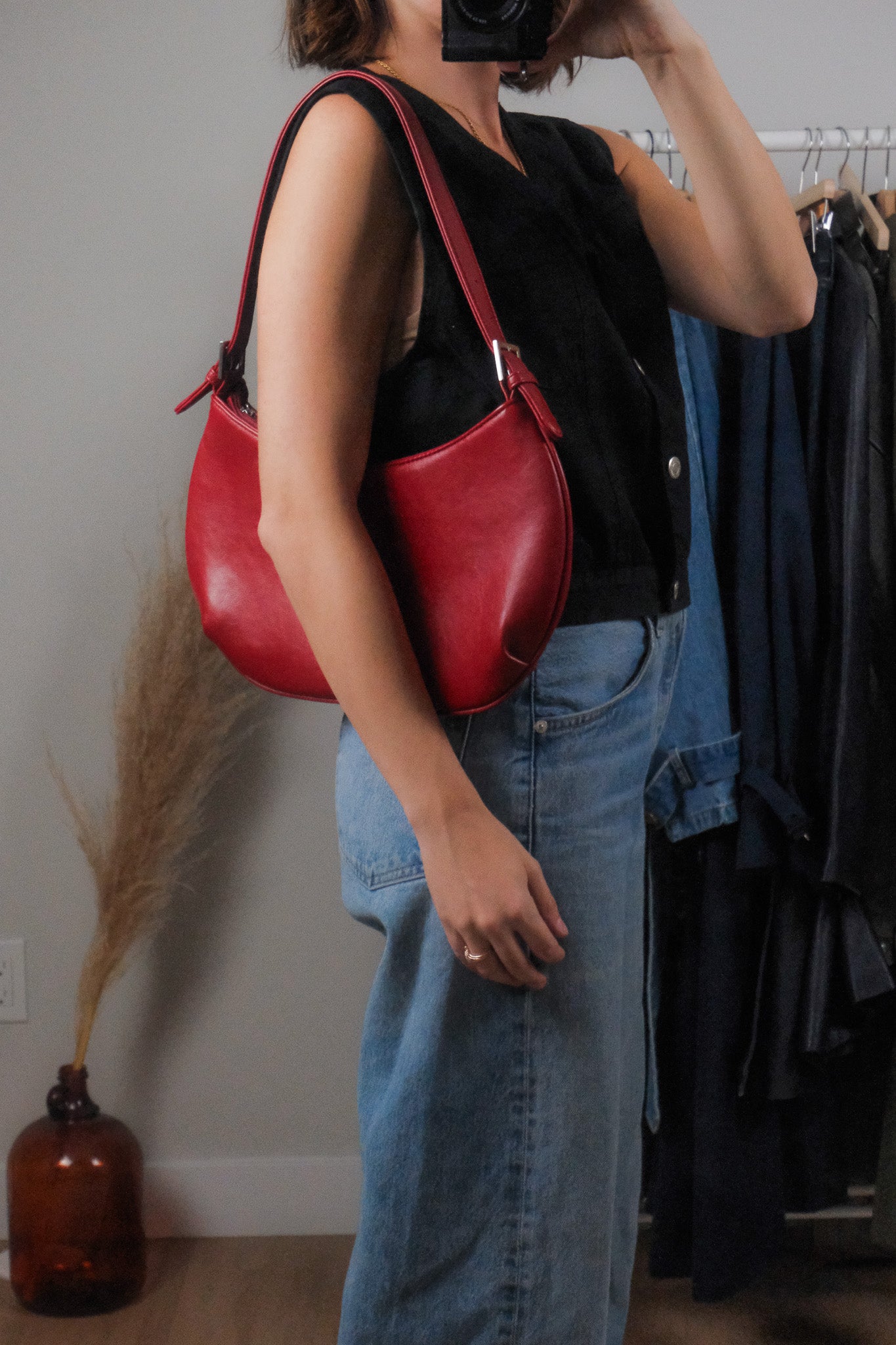 Vintage x Faux Leather Purse