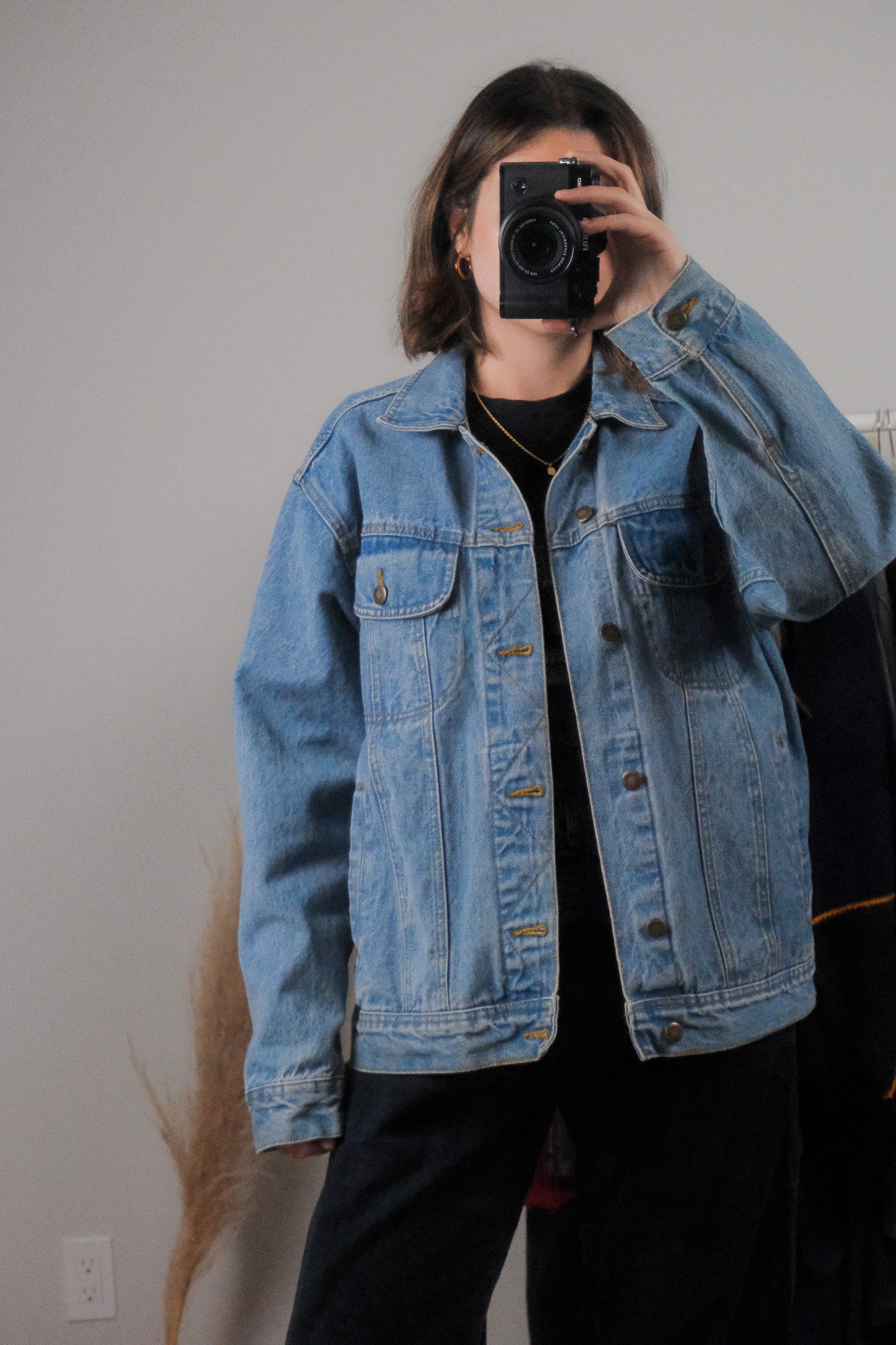 Vintage x Denim Trucker Jacket (M-L)