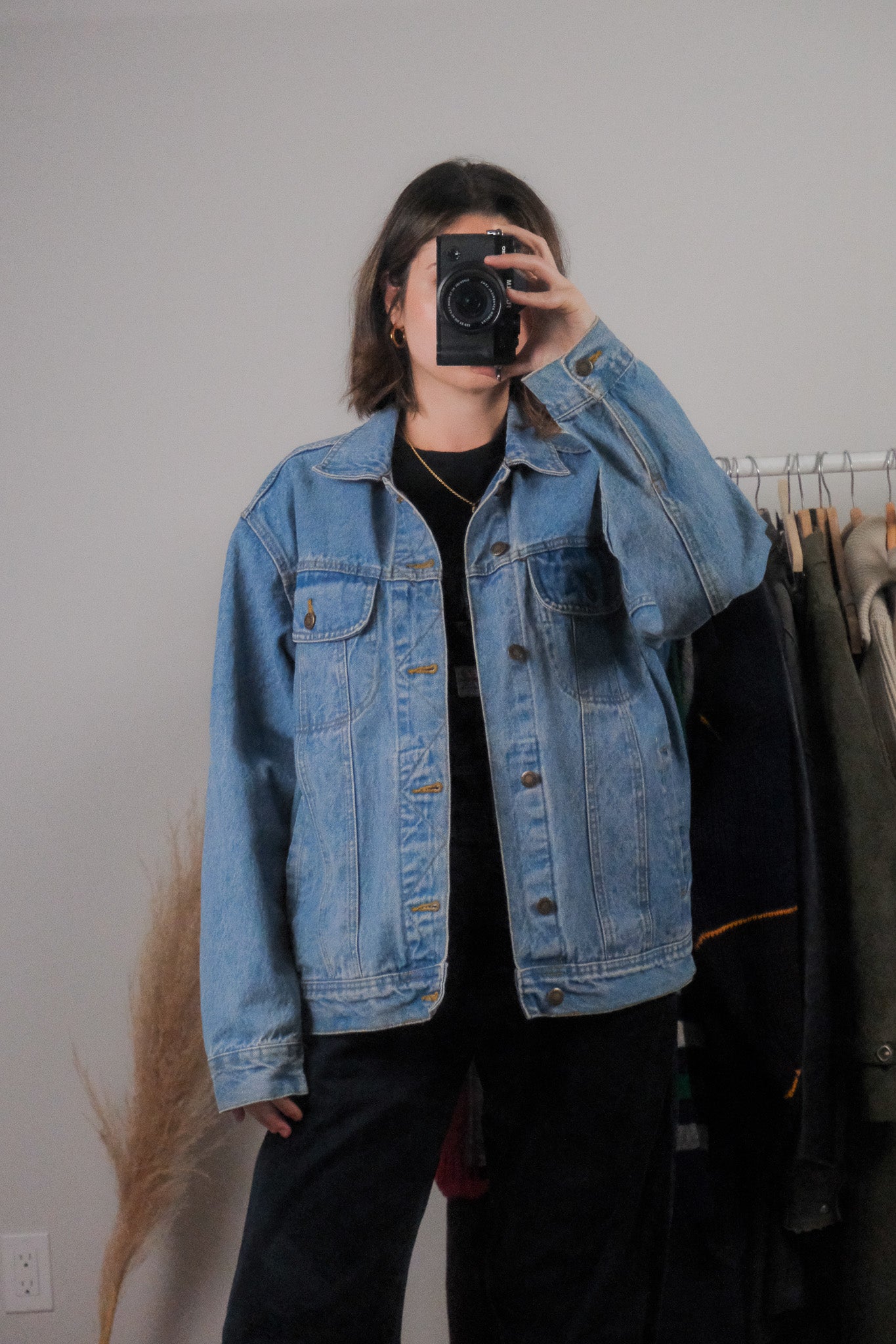 Vintage x Denim Trucker Jacket (M-L)