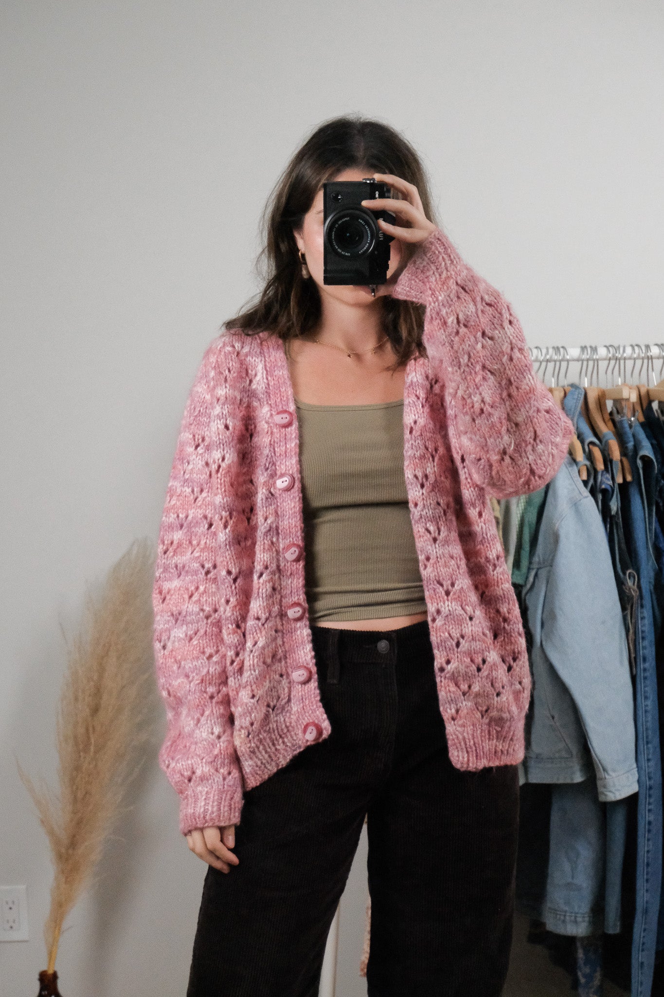Vintage x Handknit Wool Blend Cardigan (S-L)
