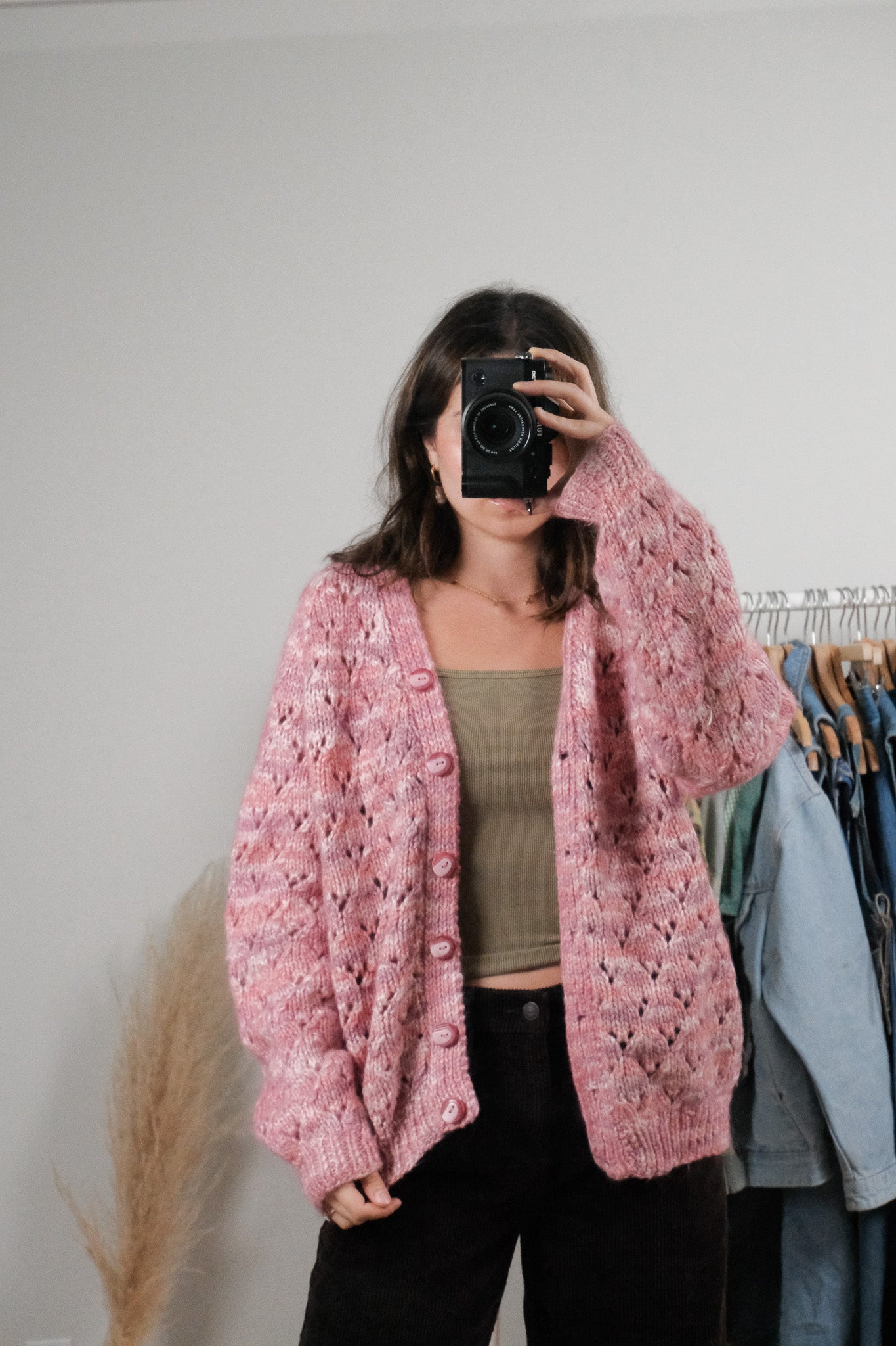 Vintage x Handknit Wool Blend Cardigan (S-L)