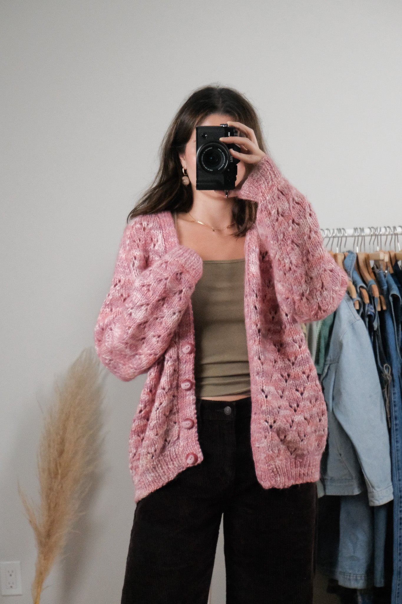 Vintage x Handknit Wool Blend Cardigan (S-L)