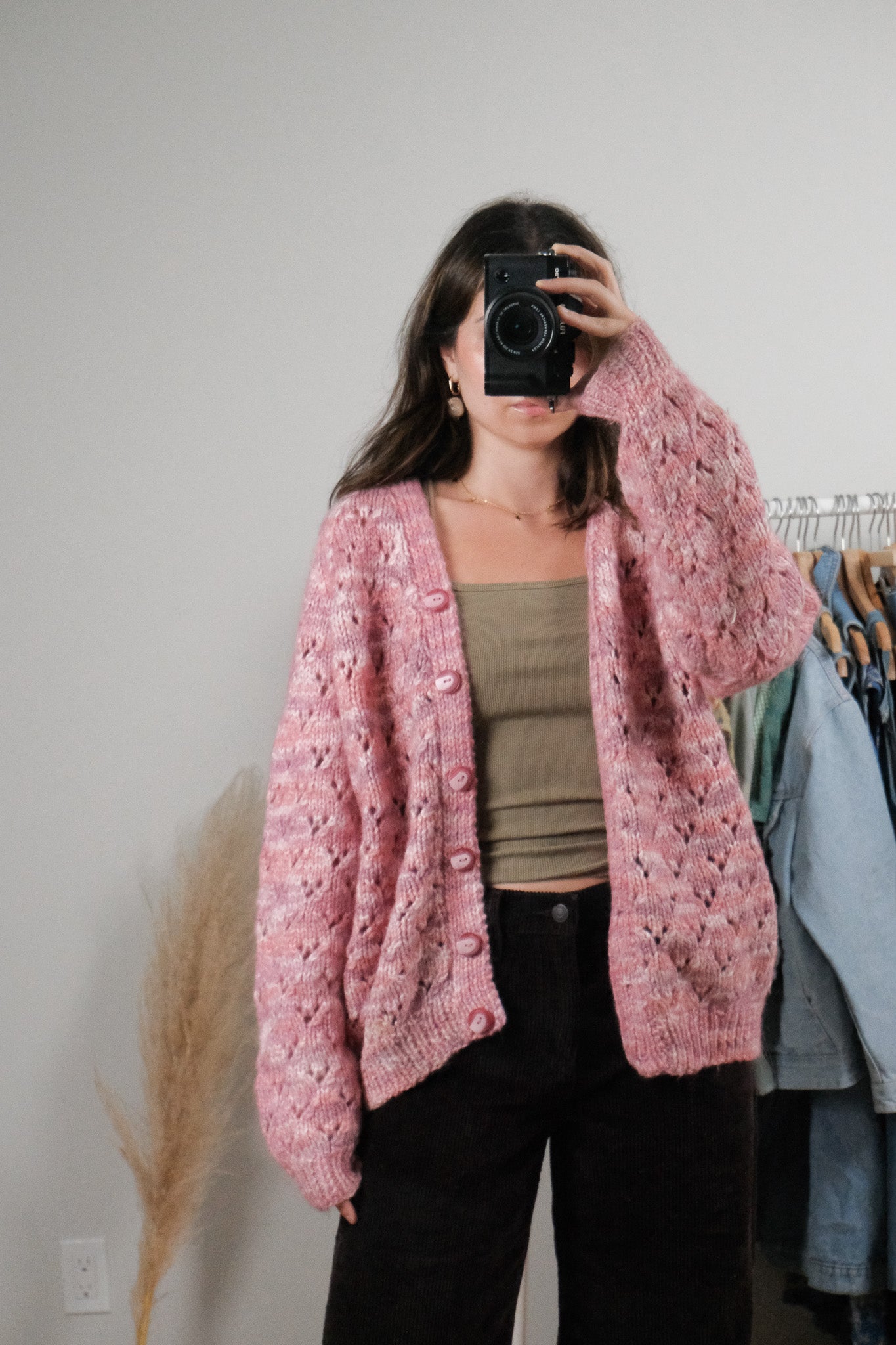 Vintage x Handknit Wool Blend Cardigan (S-L)