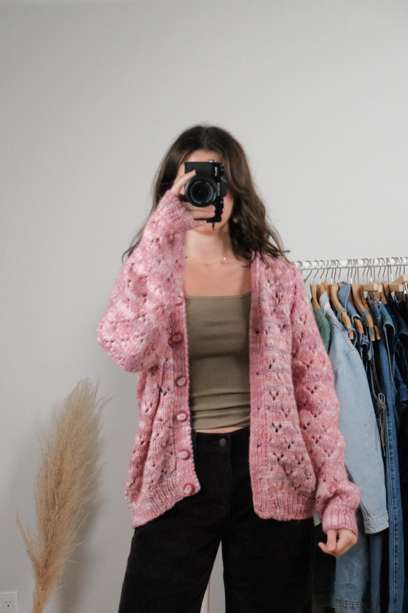 Vintage x Handknit Wool Blend Cardigan (S-L)