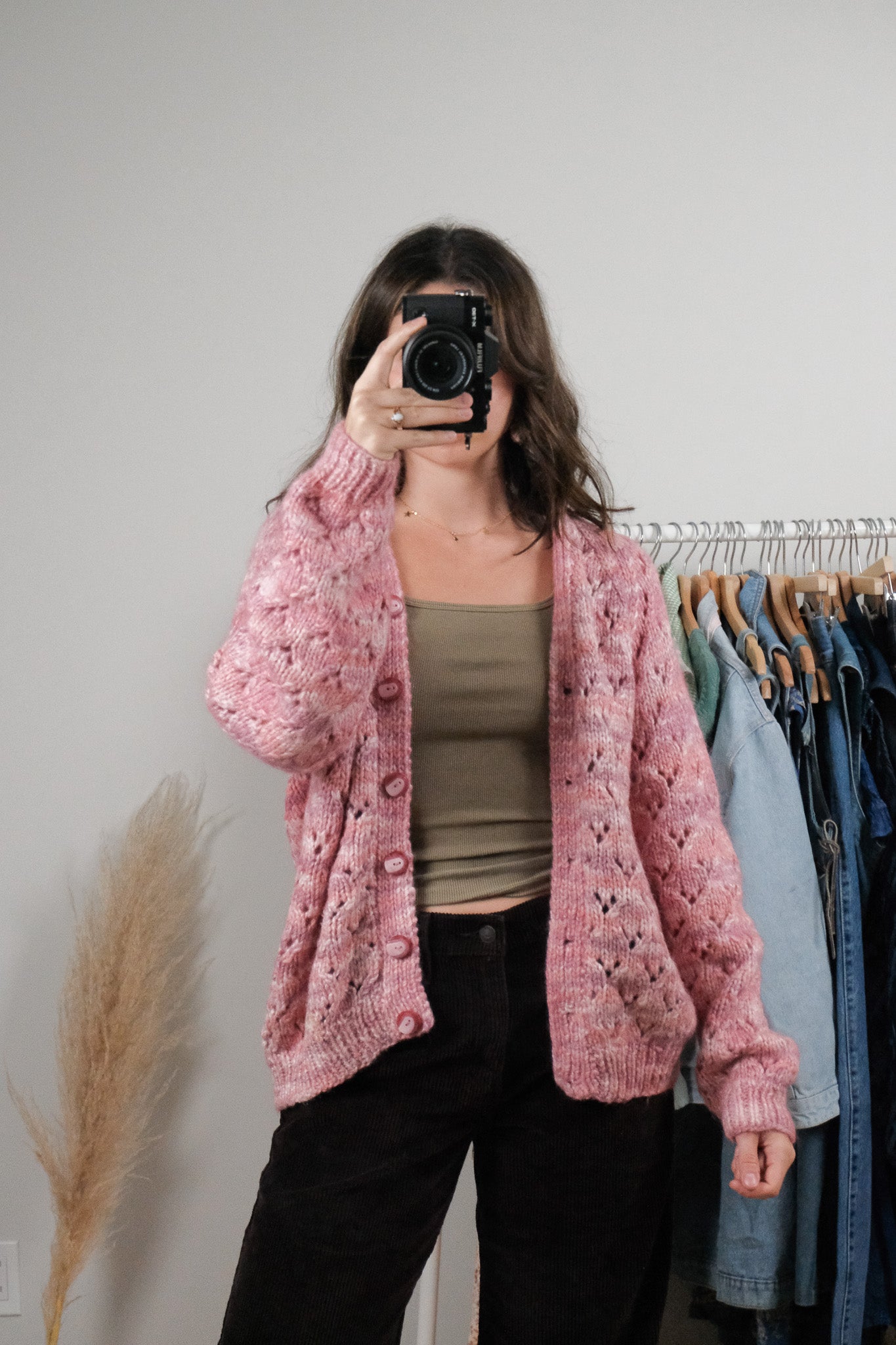 Vintage x Handknit Wool Blend Cardigan (S-L)