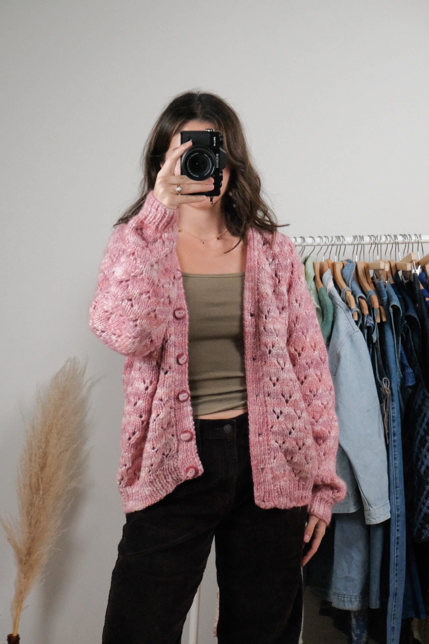 Vintage x Handknit Wool Blend Cardigan (S-L)