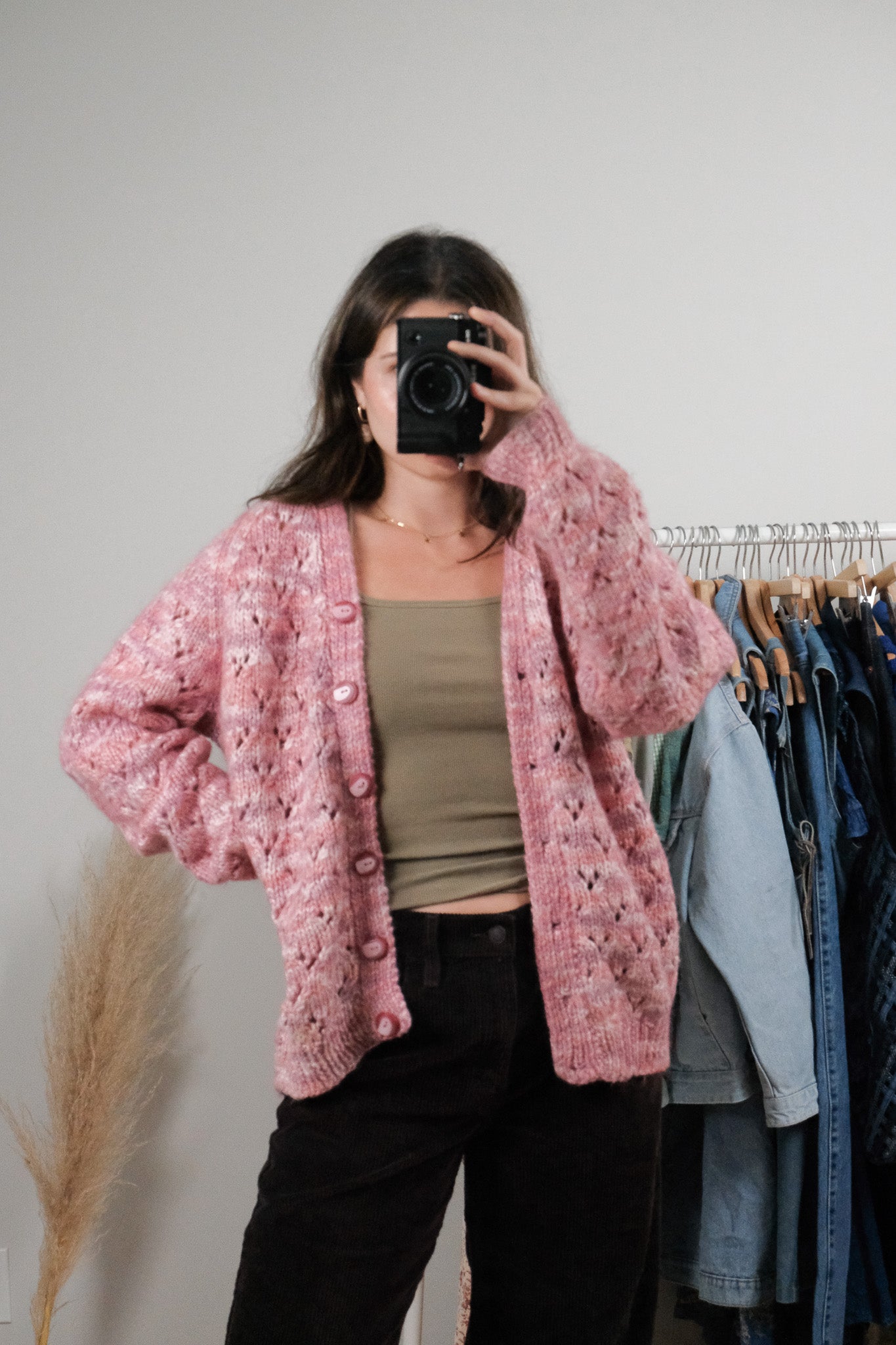 Vintage x Handknit Wool Blend Cardigan (S-L)
