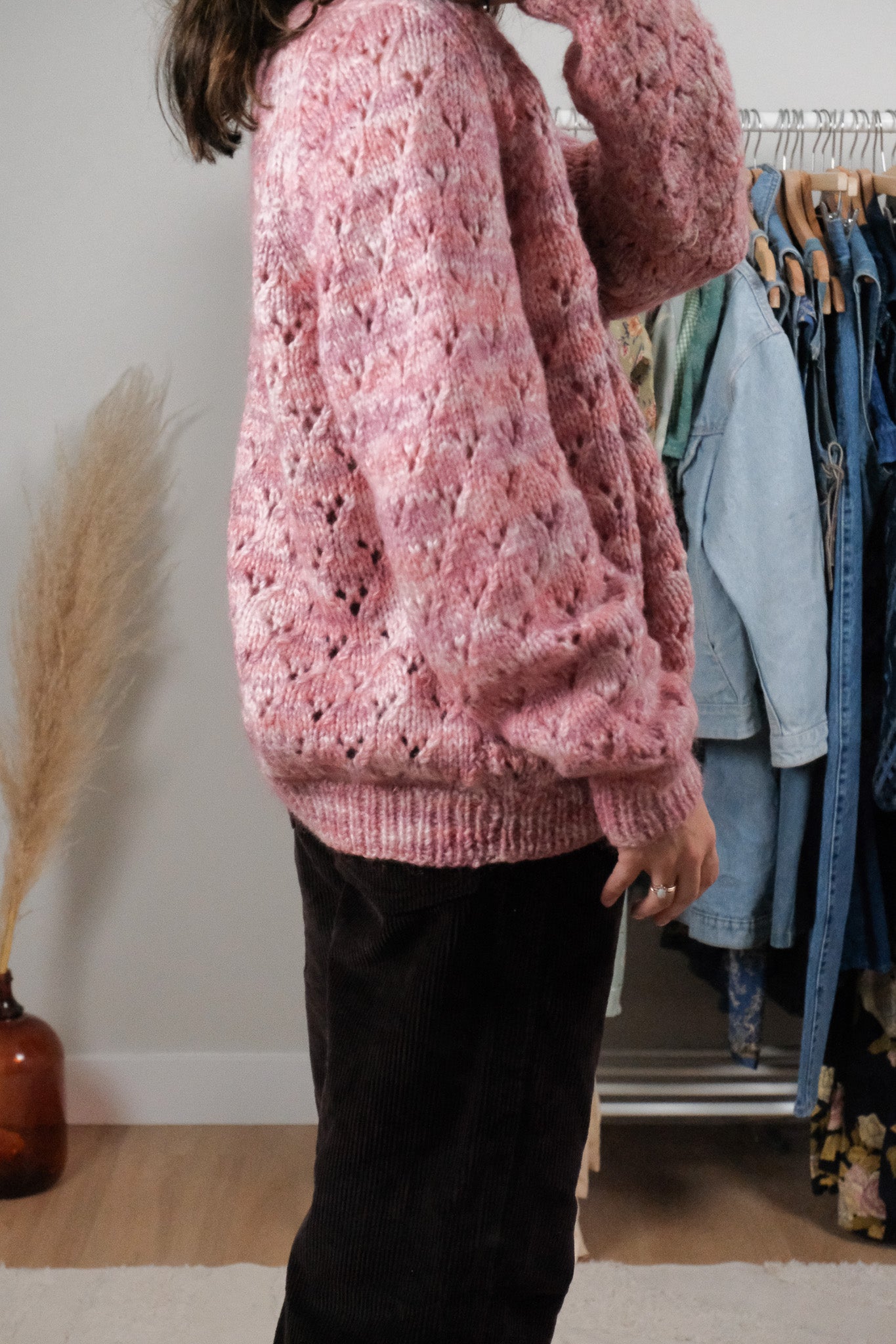 Vintage x Handknit Wool Blend Cardigan (S-L)